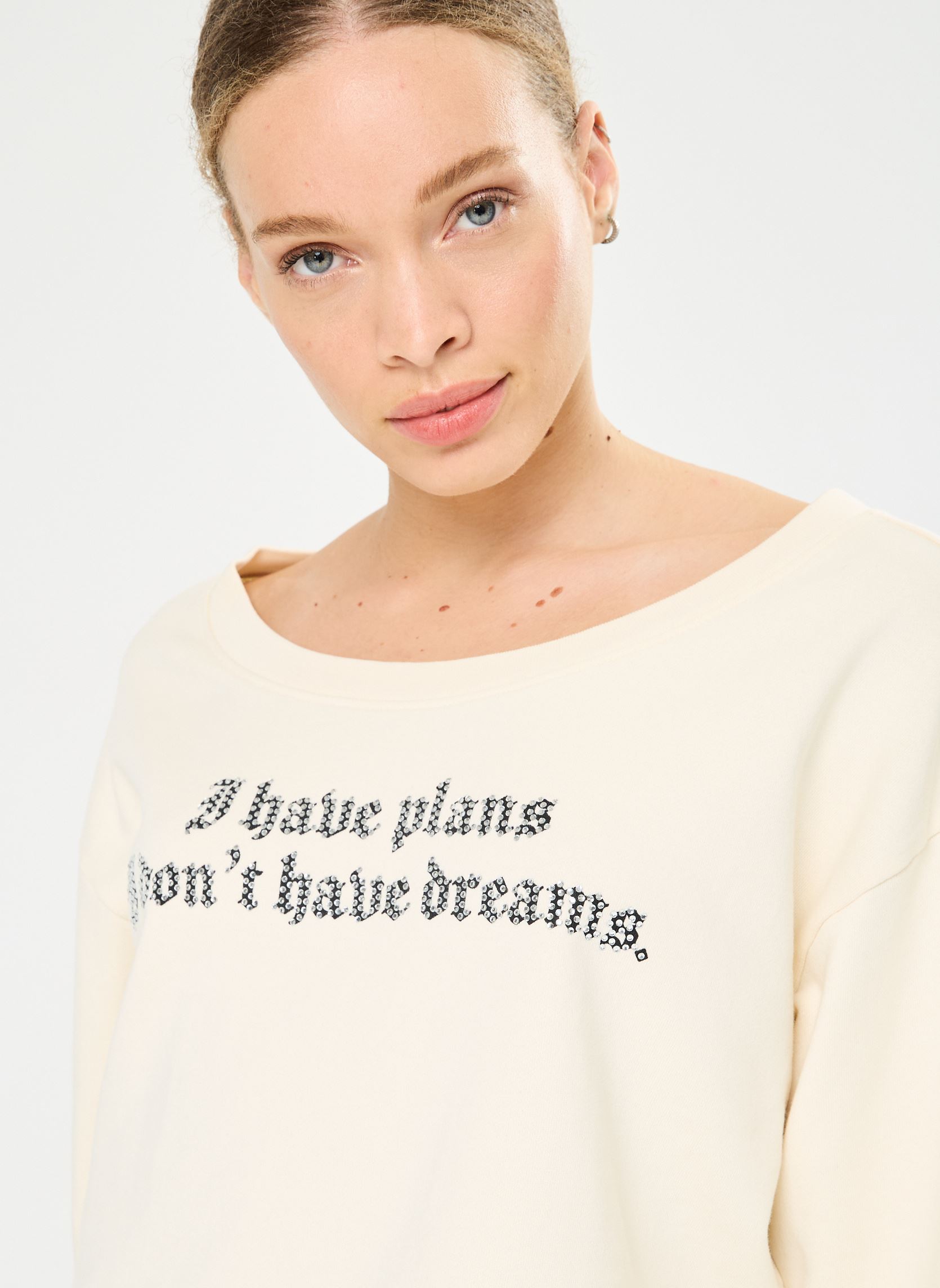 Sweater FSWE29004K dames wit The Kooples Sweater FSWE29004K dames wit ECR01