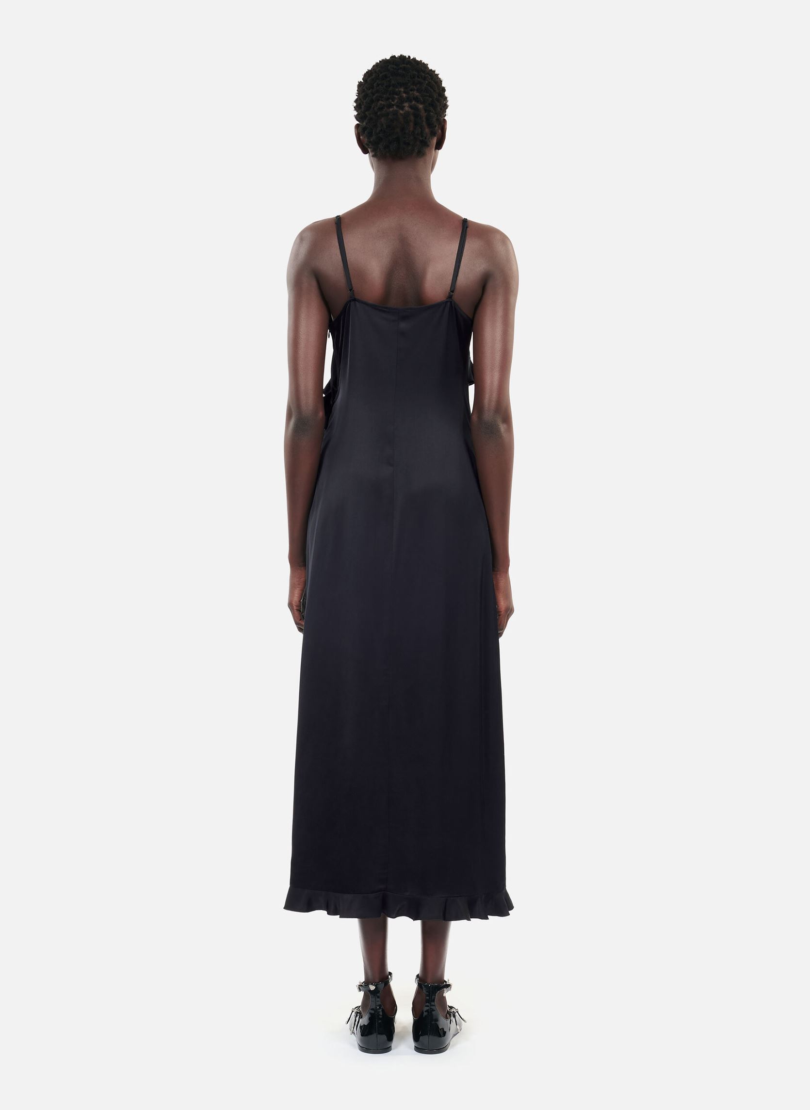 Robes FROB29035K femme noir The Kooples Robes FROB29035K femme noir BLA01