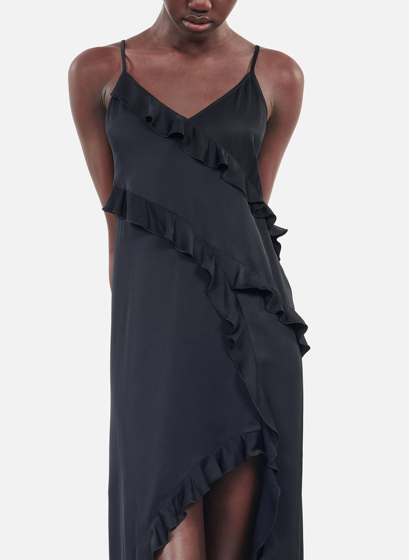Robes FROB29035K femme noir The Kooples Robes FROB29035K femme noir BLA01