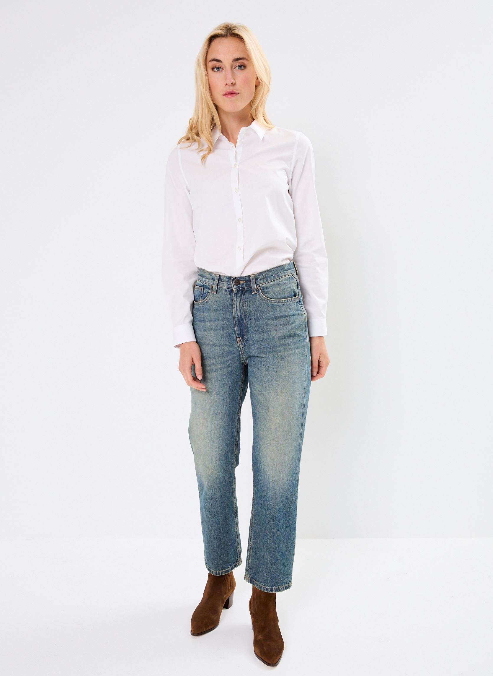 Jeans slim et skinny FJEA29000J femme bleu The Kooples Jeans slim et skinny FJEA29000J femme bleu BLU06