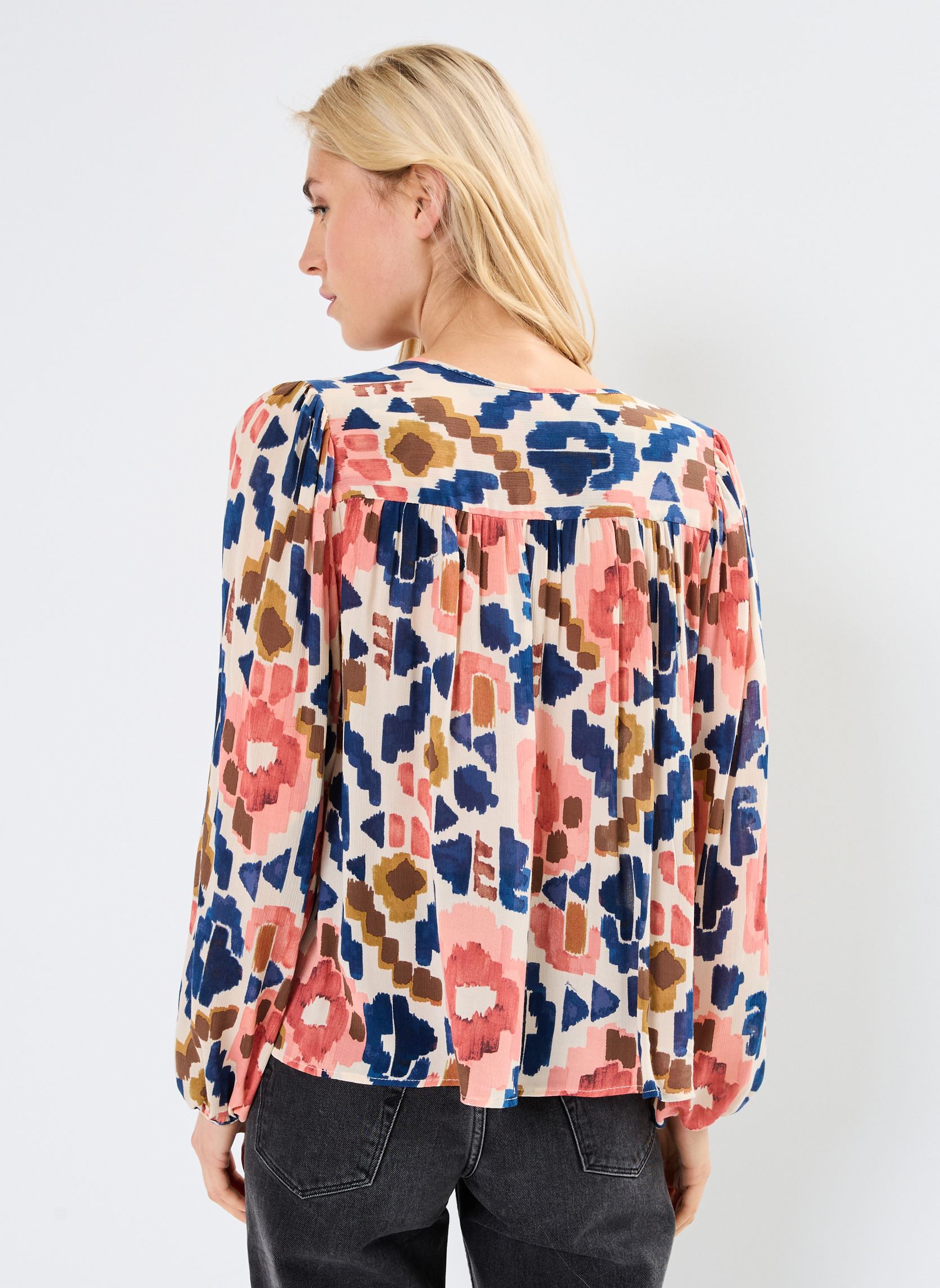 Langarm-Blusen Nolene damen mehrfarbig Grace & Mila Langarm-Blusen Nolene damen mehrfarbig Beige