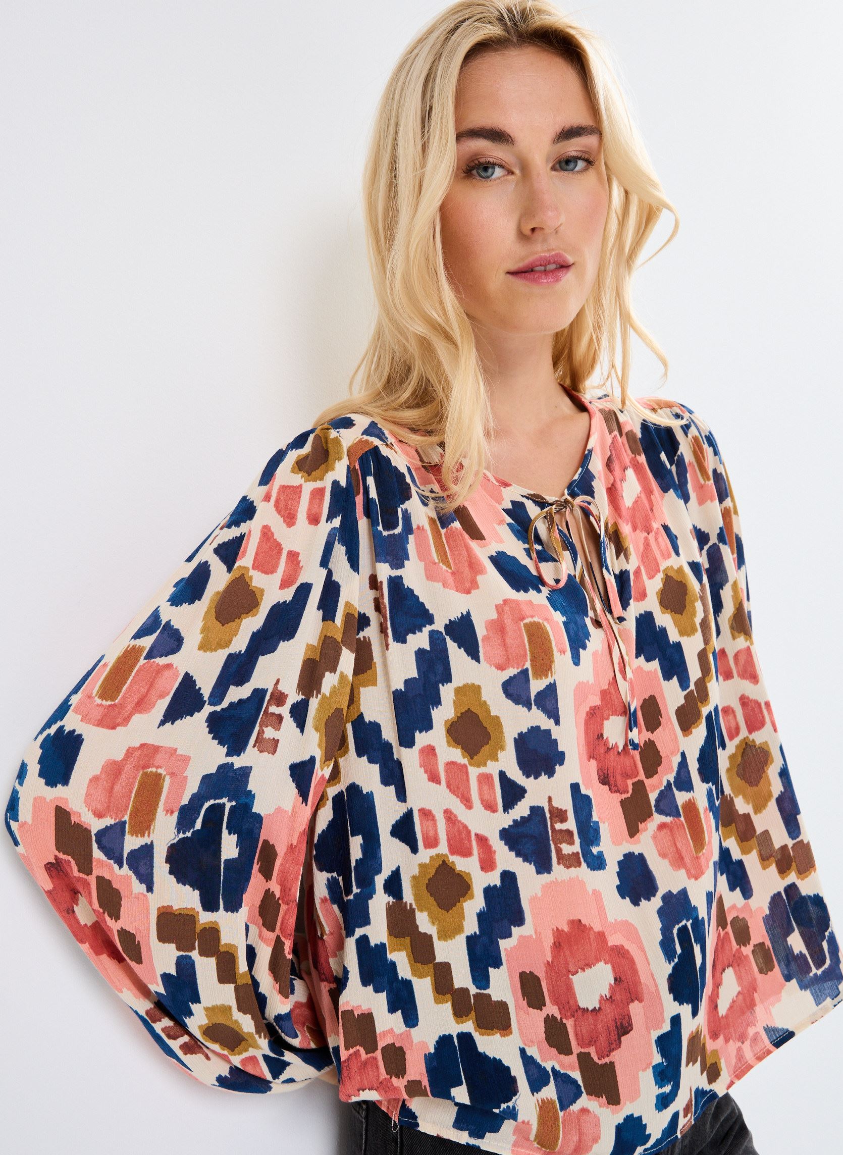 Langarm-Blusen Nolene damen mehrfarbig Grace & Mila Langarm-Blusen Nolene damen mehrfarbig Beige