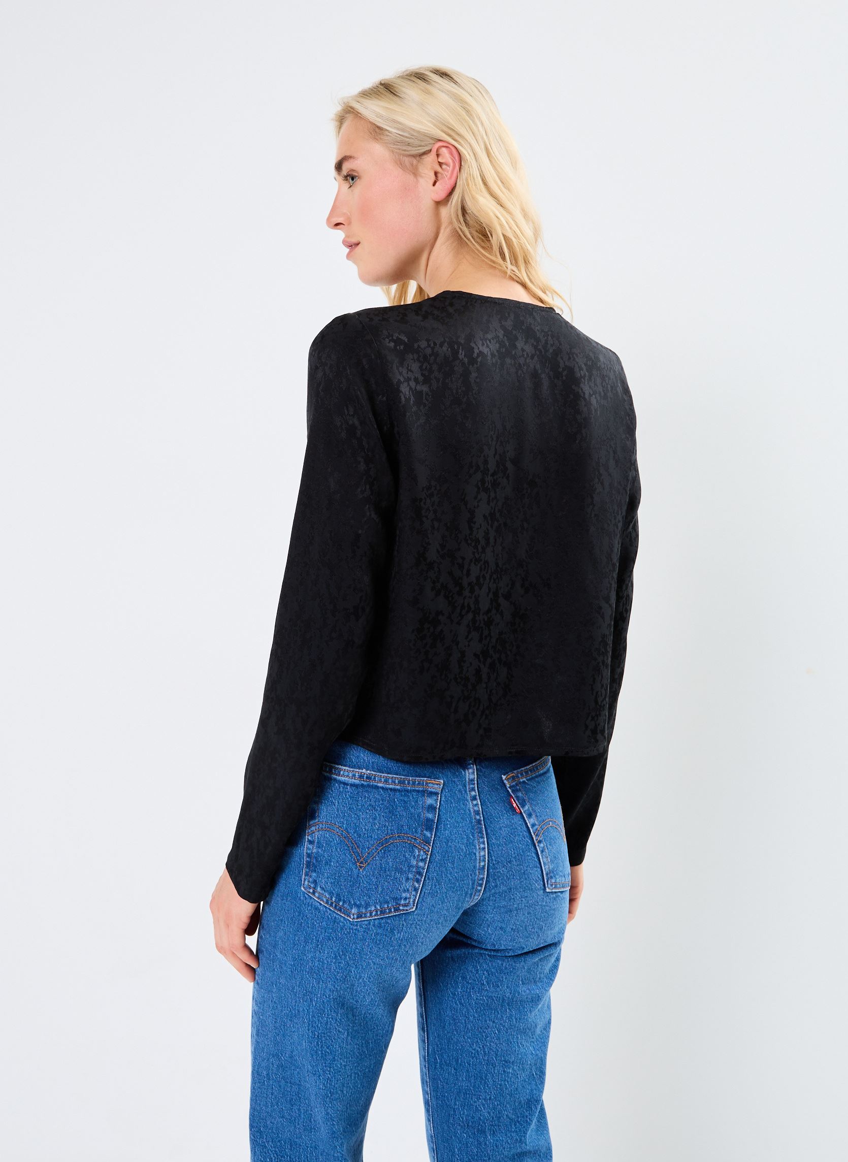 Blouses met lange mouwen Nuccia dames zwart Grace & Mila Blouses met lange mouwen Nuccia dames zwart NOIR