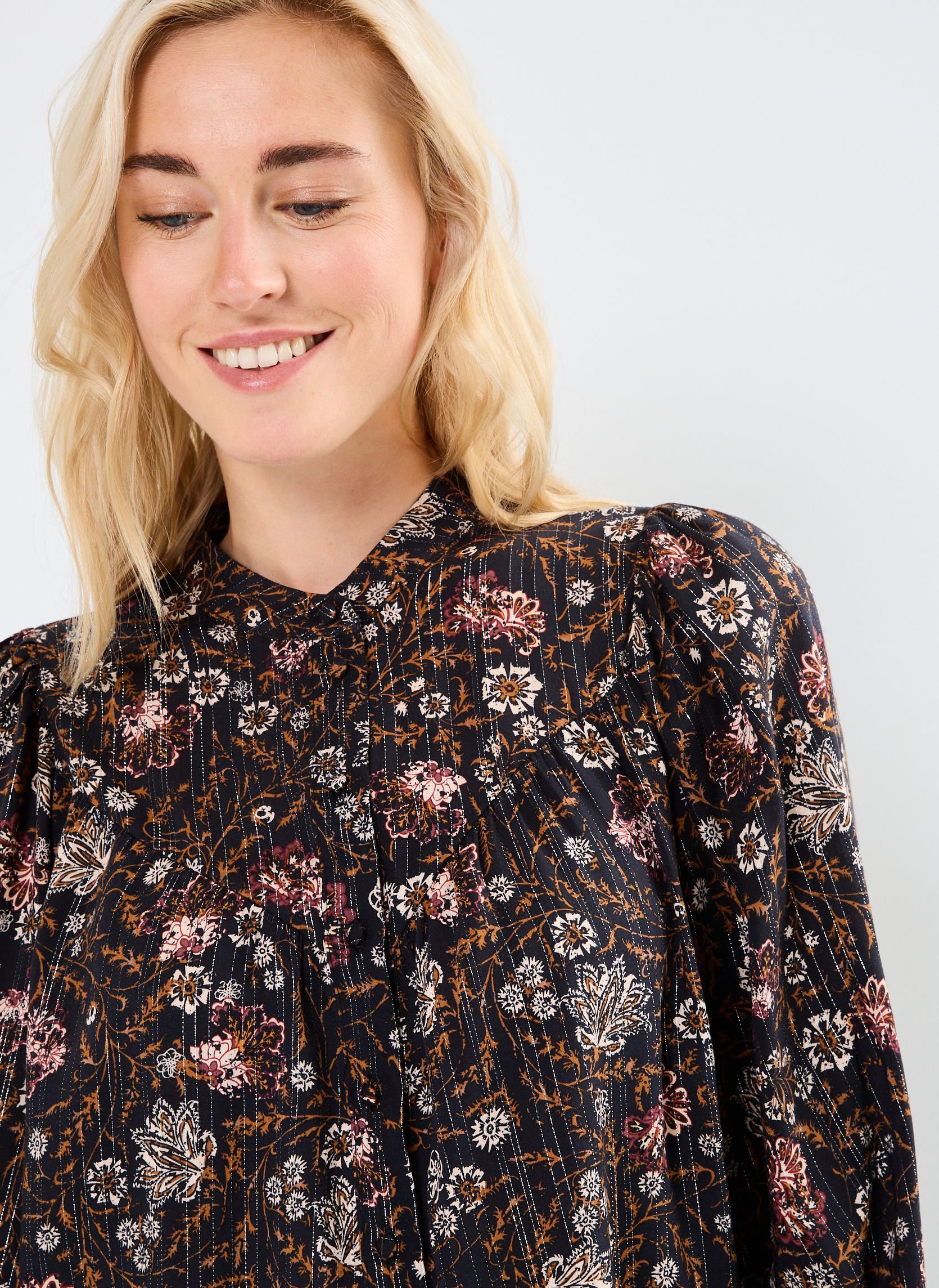Blouses manches longues Nuncas femme noir Grace & Mila Blouses manches longues Nuncas femme noir Noir