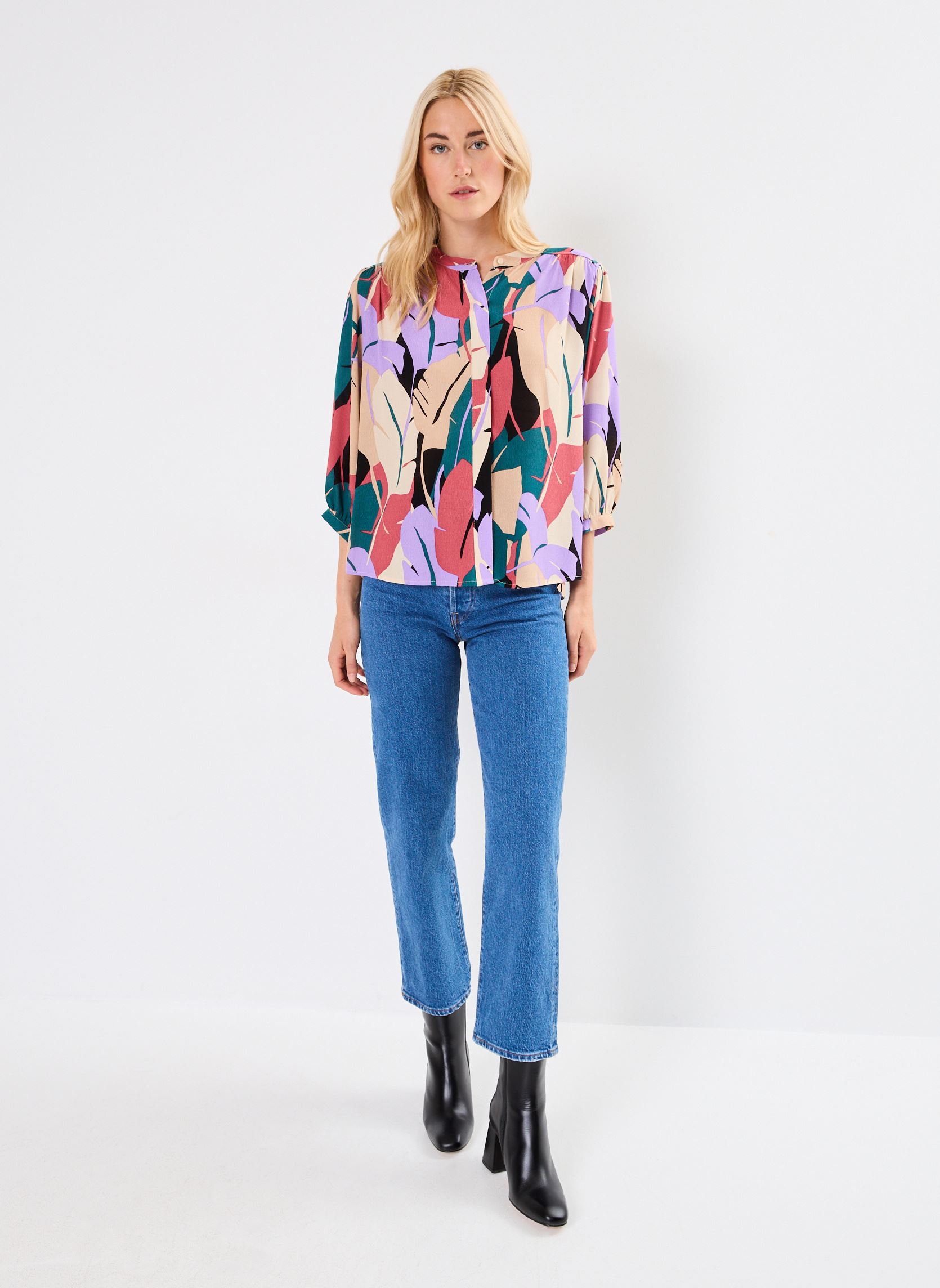 Langarm-Blusen Nymphea damen mehrfarbig Grace & Mila Langarm-Blusen Nymphea damen mehrfarbig MULTICO