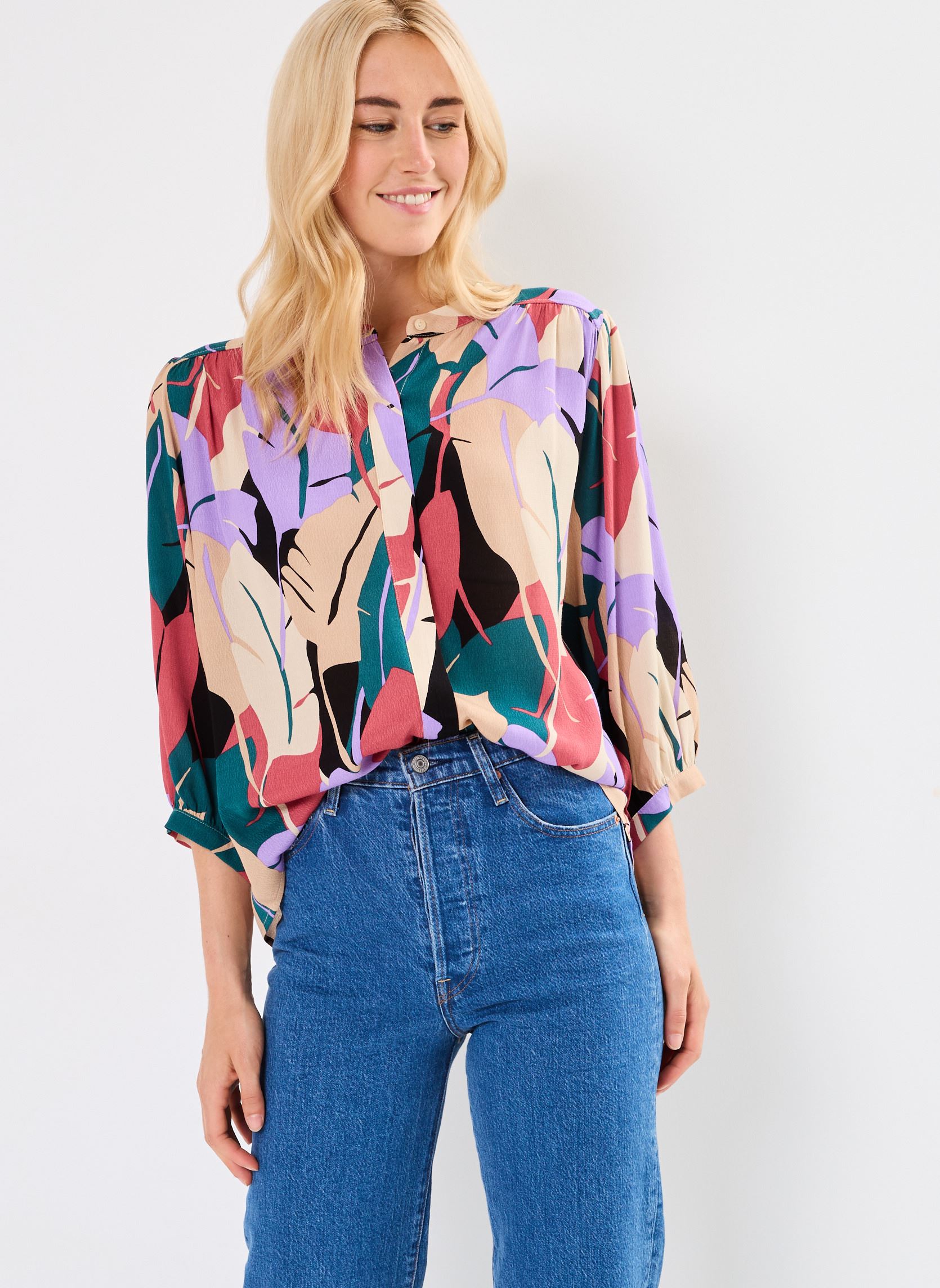 Langarm-Blusen Nymphea damen mehrfarbig Grace & Mila Langarm-Blusen Nymphea damen mehrfarbig MULTICO