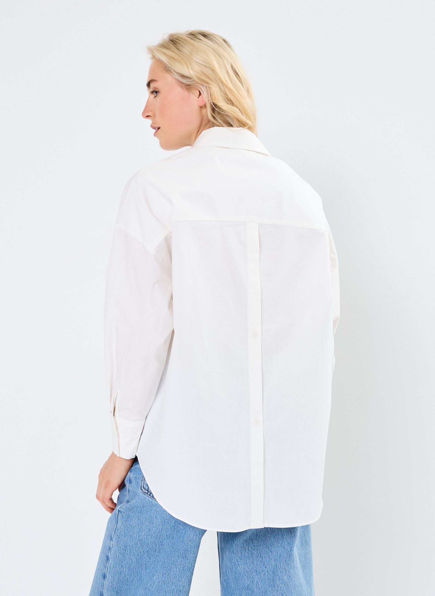 Chemises manches longues Nesrine femme blanc Grace & Mila Chemises manches longues Nesrine femme blanc Ecru