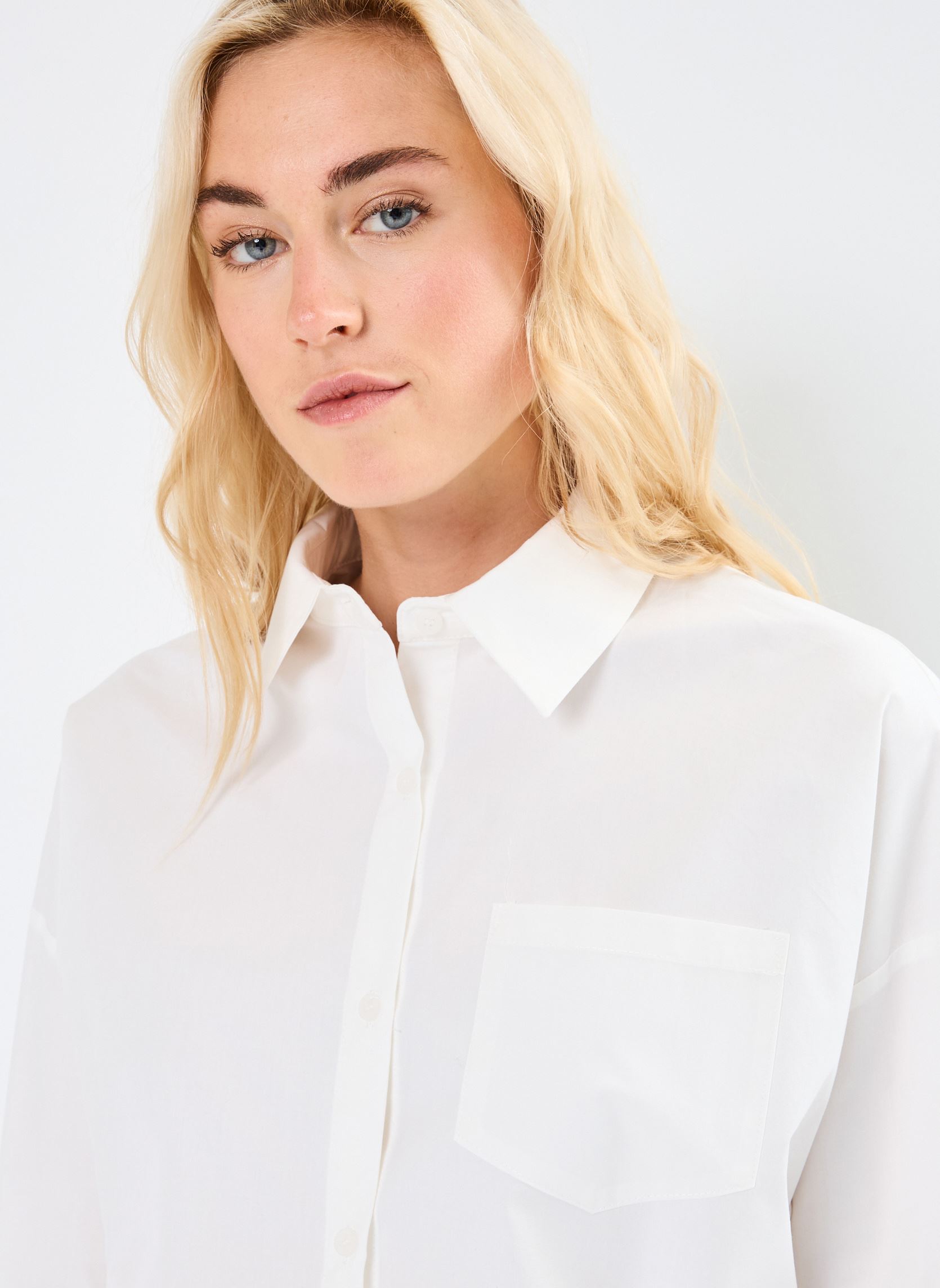 Chemises manches longues Nesrine femme blanc Grace & Mila Chemises manches longues Nesrine femme blanc Ecru