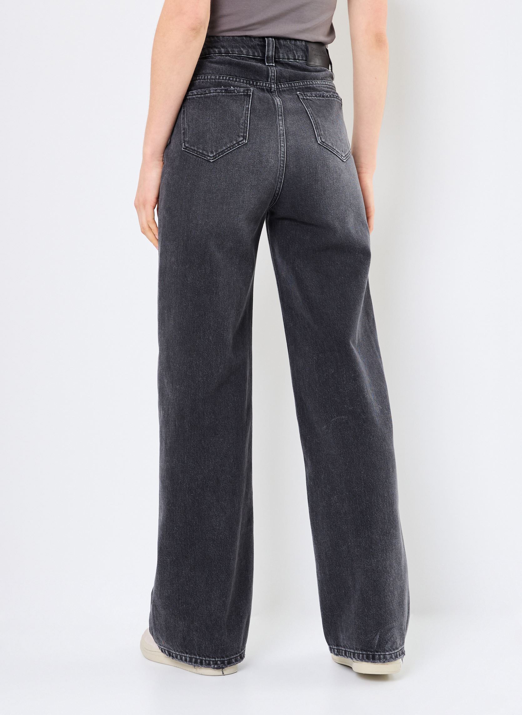 Rechte jeans / Straight Leg Jeans 2001 dames blauw Grace & Mila Rechte jeans / Straight Leg Jeans 2001 dames blauw BLACK WASHED
