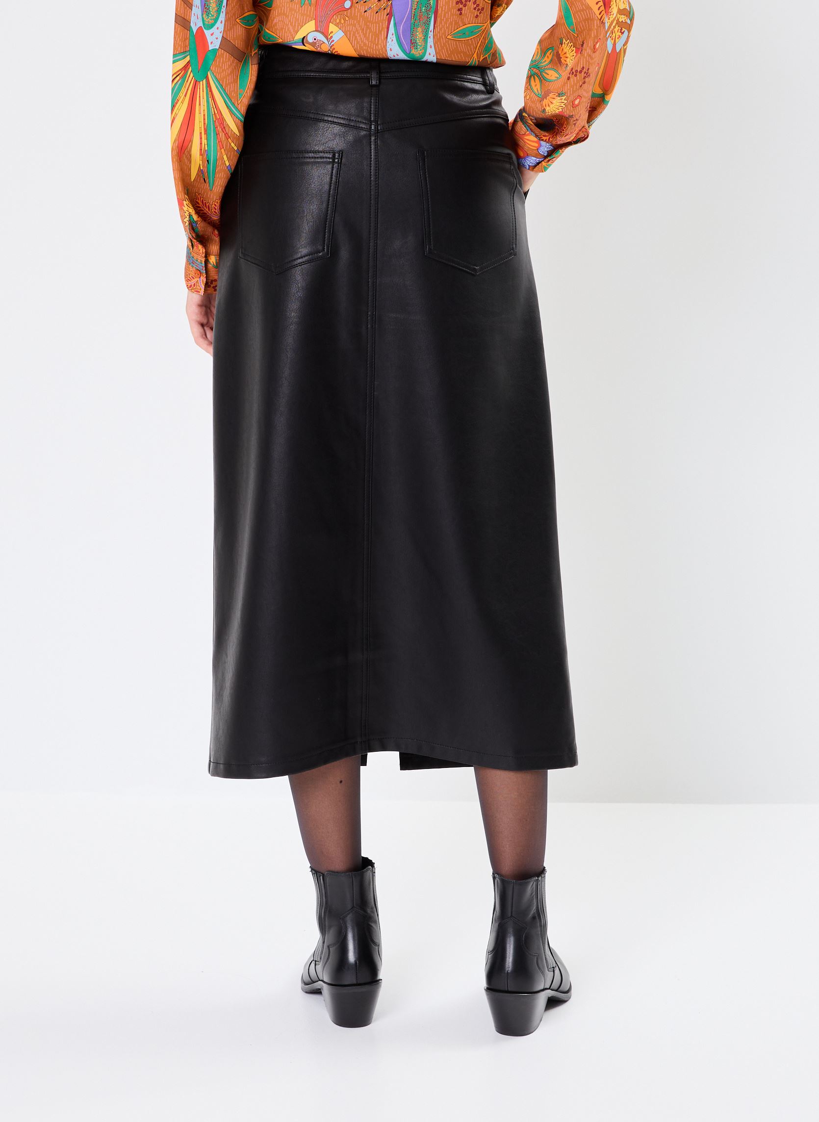 Jupes mi-longues Nory femme noir Grace & Mila Jupes mi-longues Nory femme noir Noir
