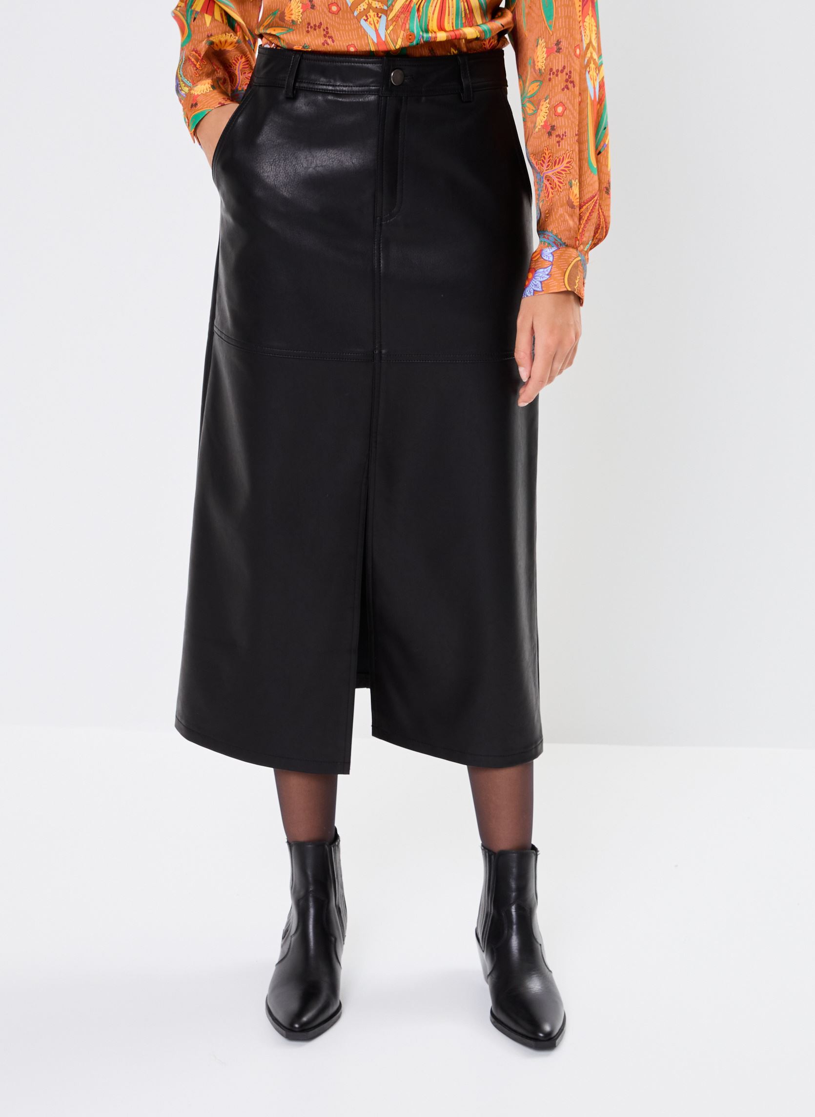 Jupes mi-longues Nory femme noir Grace & Mila Jupes mi-longues Nory femme noir Noir