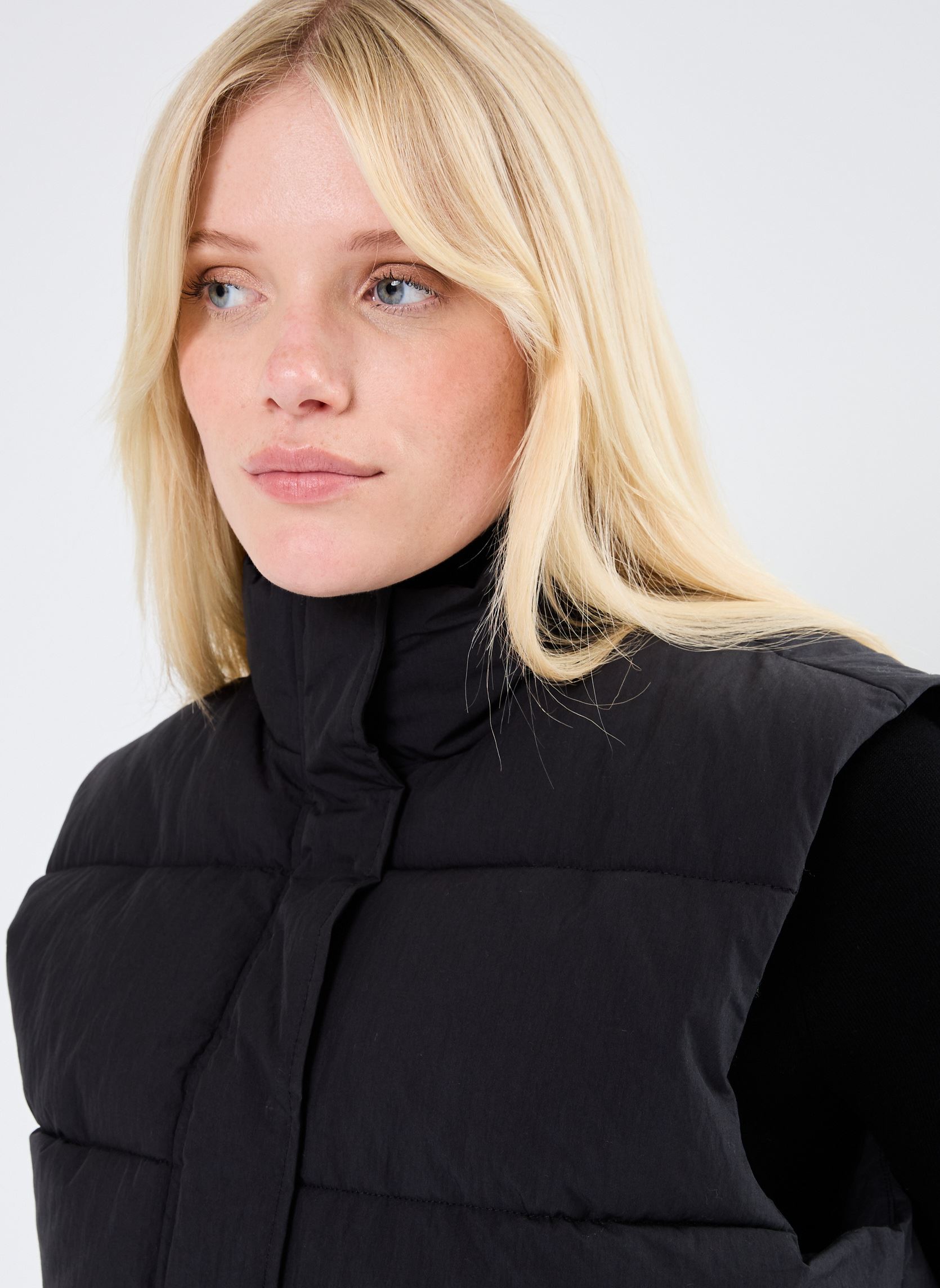 Daunenjacken Nylon damen schwarz Grace & Mila Daunenjacken Nylon damen schwarz Noir