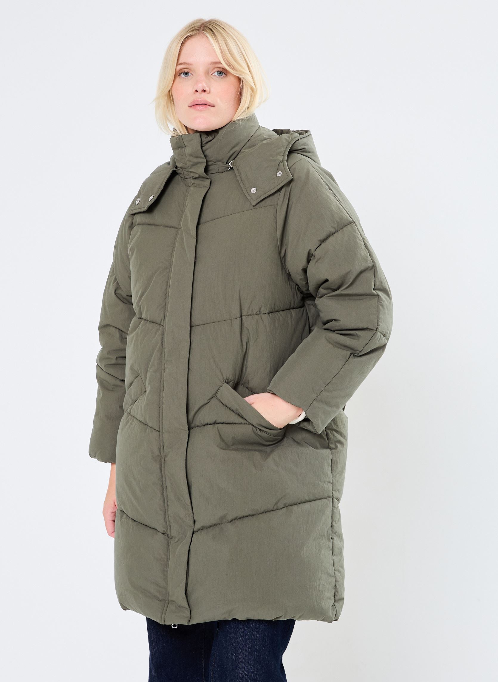 Doudounes North femme vert Grace & Mila Doudounes North femme vert Kaki
