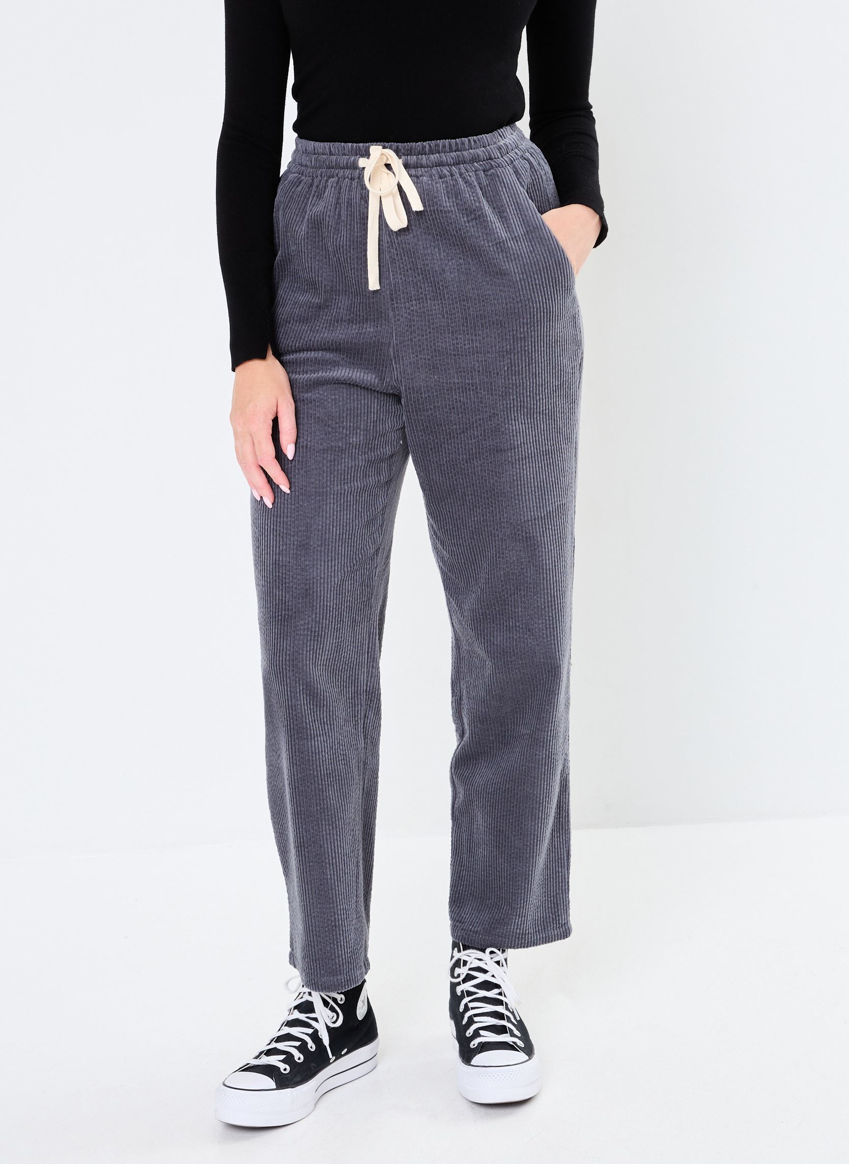 Pantalons droit Nicolas femme gris Grace & Mila Pantalons droit Nicolas femme gris Anthracite