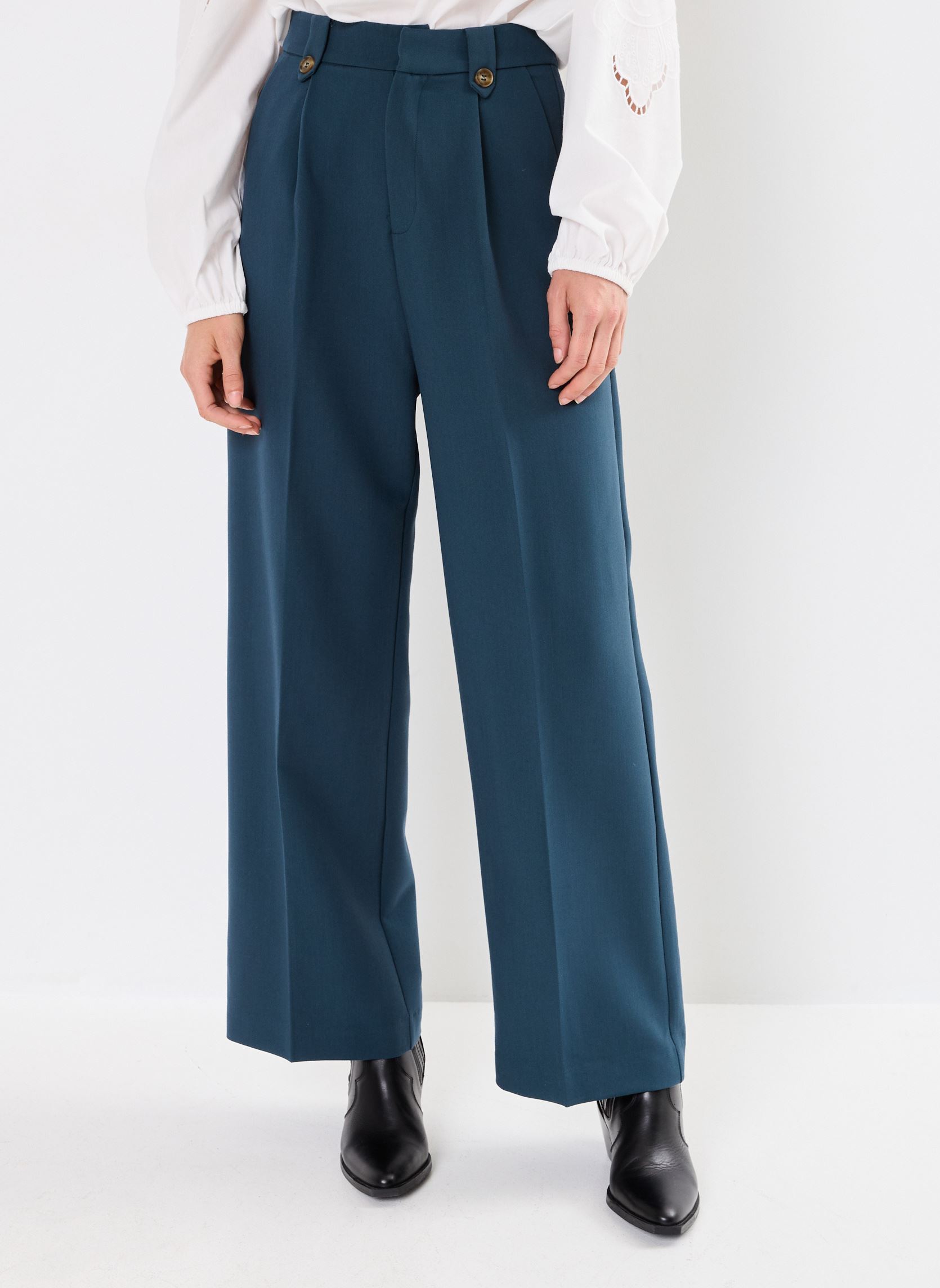 Pantalons droit Nilay femme vert Grace & Mila Pantalons droit Nilay femme vert Vert