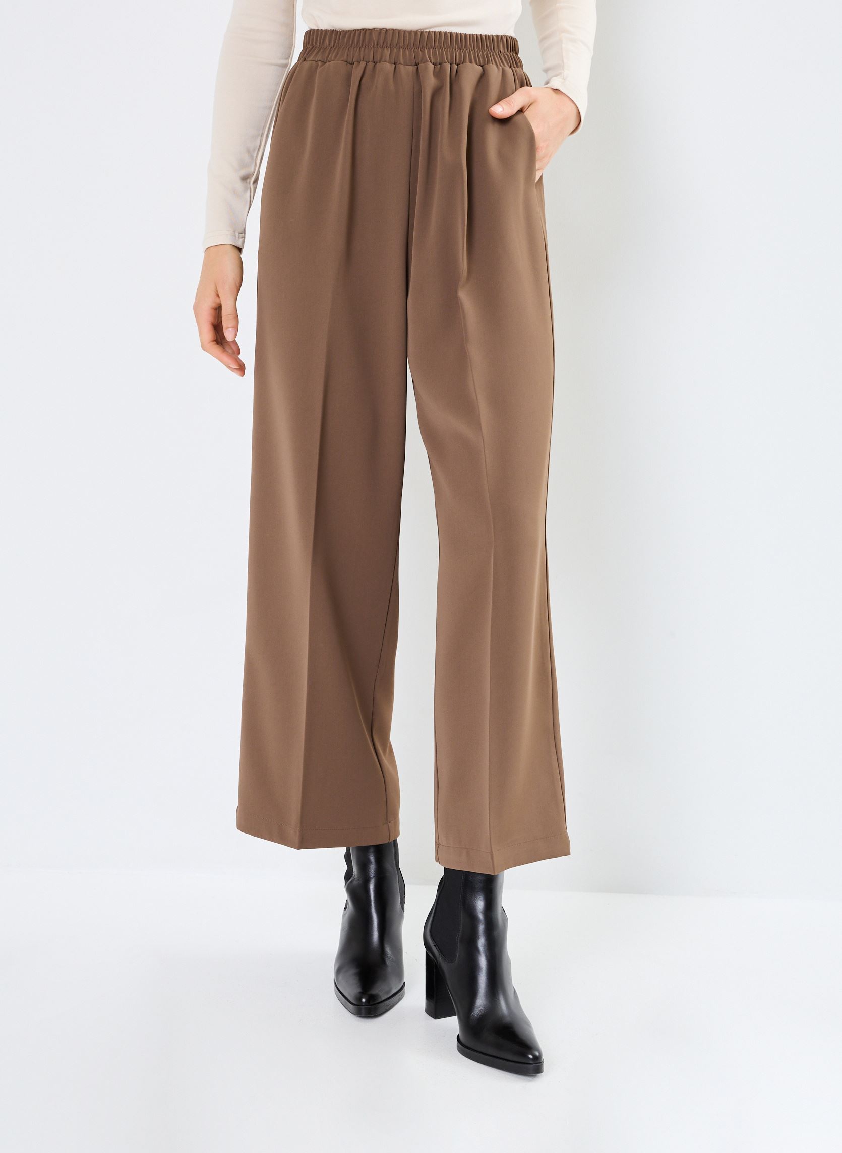 Pantalons droit Noblesse femme vert Grace & Mila Pantalons droit Noblesse femme vert KAKI