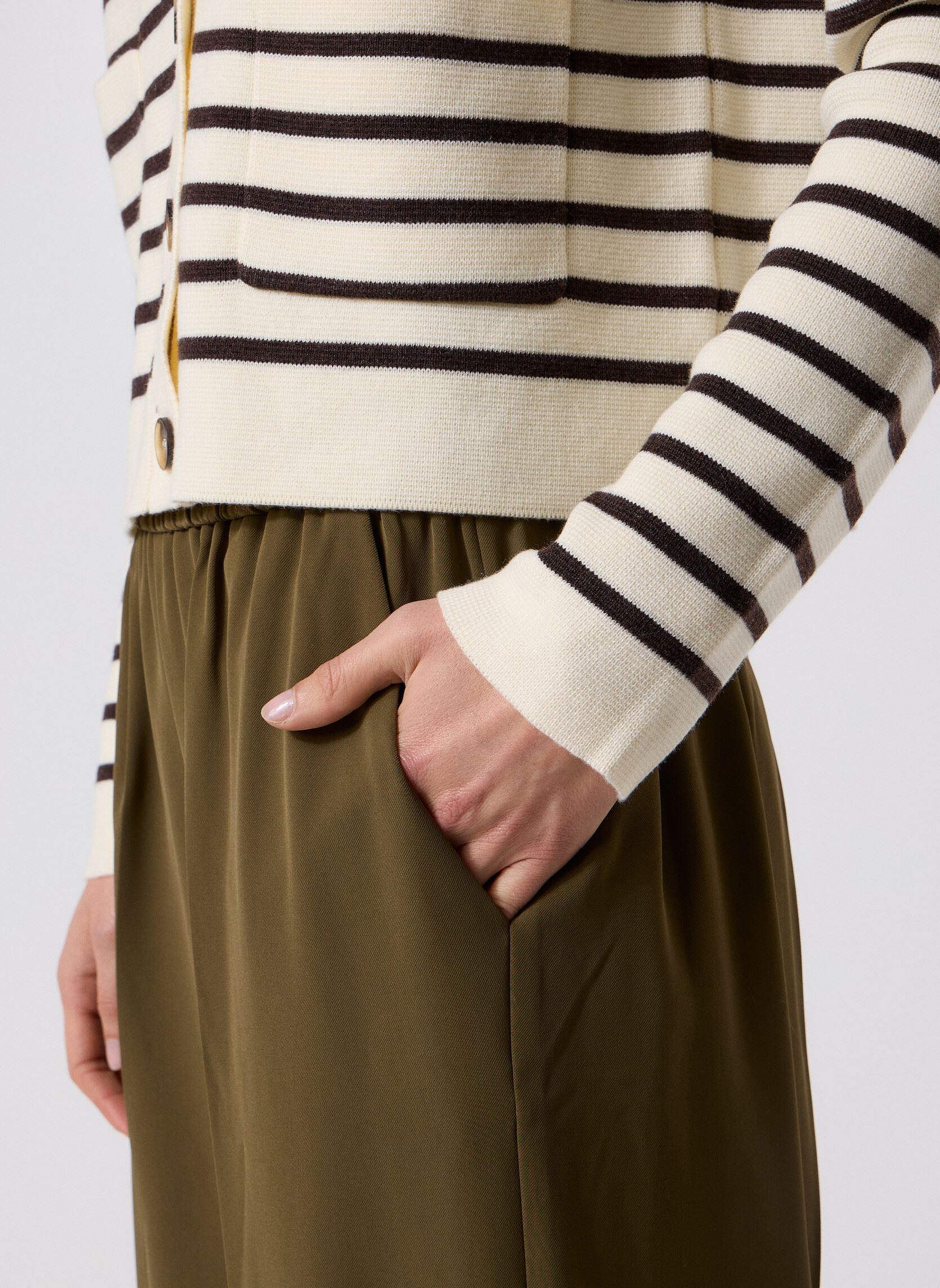 Rechte broeken Noblesse dames groen Grace & Mila Rechte broeken Noblesse dames groen Vert foret