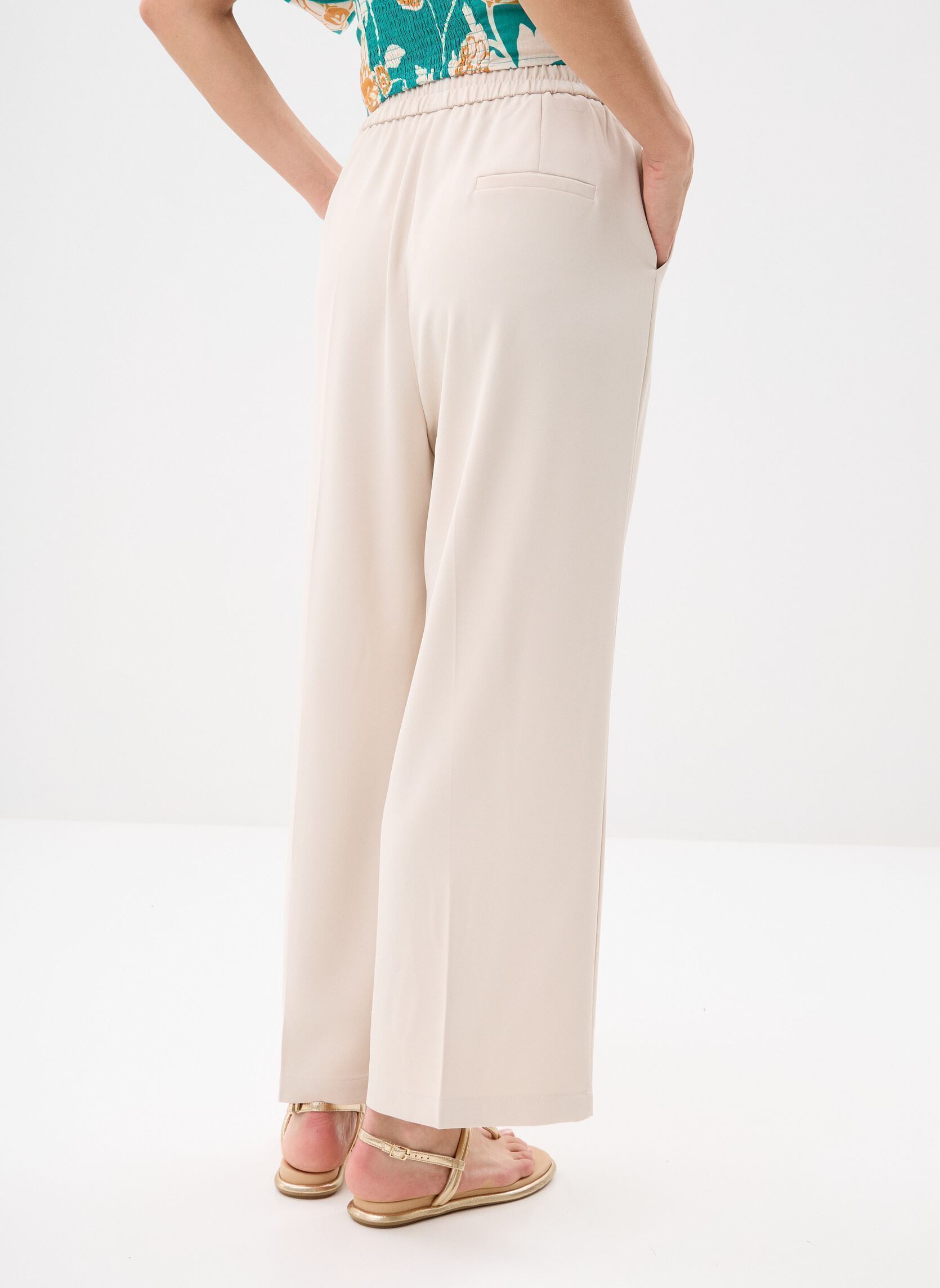 Rechte broeken Noblesse dames wit Grace & Mila Rechte broeken Noblesse dames wit Ecru