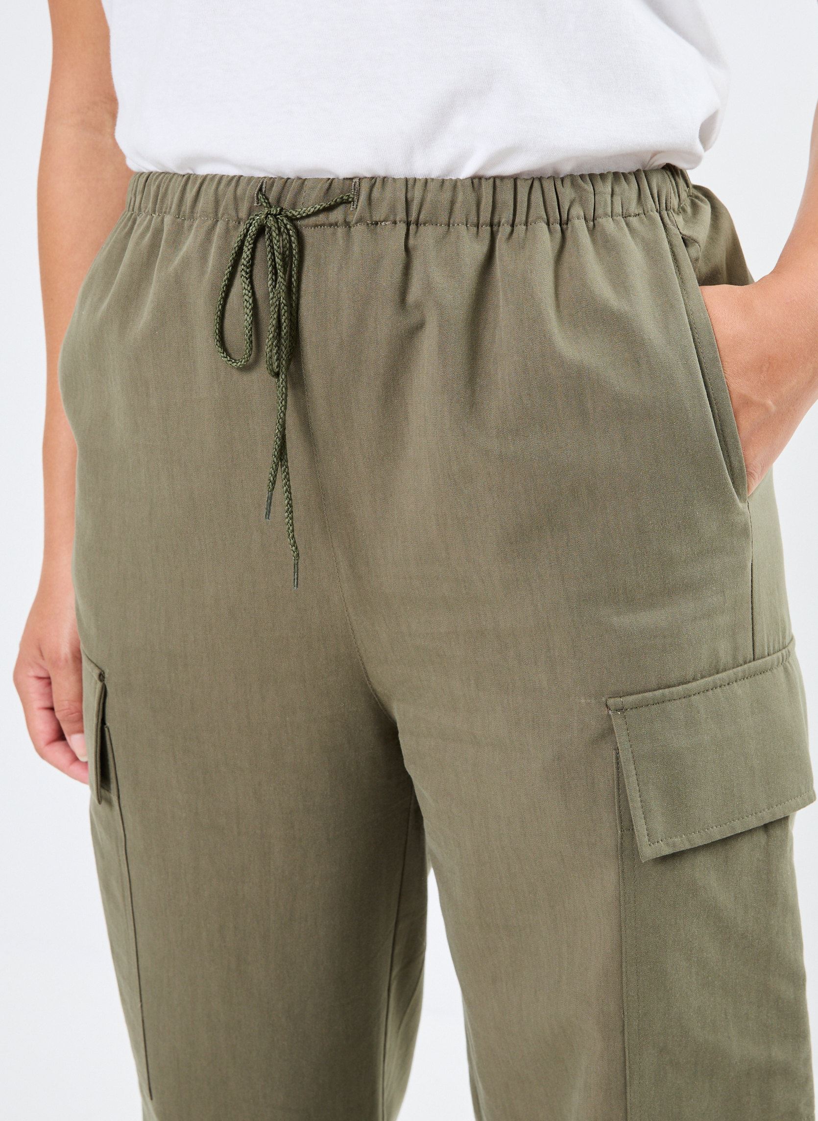 Pantalons droit Now femme vert Grace & Mila Pantalons droit Now femme vert KAKI