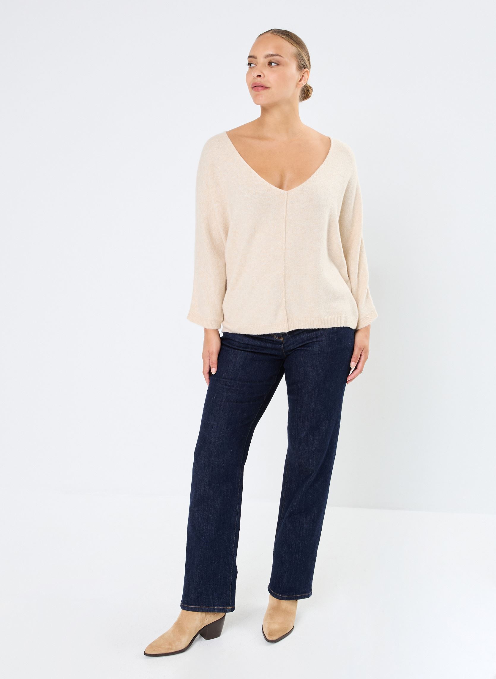 Pulls Nadir femme beige Grace & Mila Pulls Nadir femme beige Beige