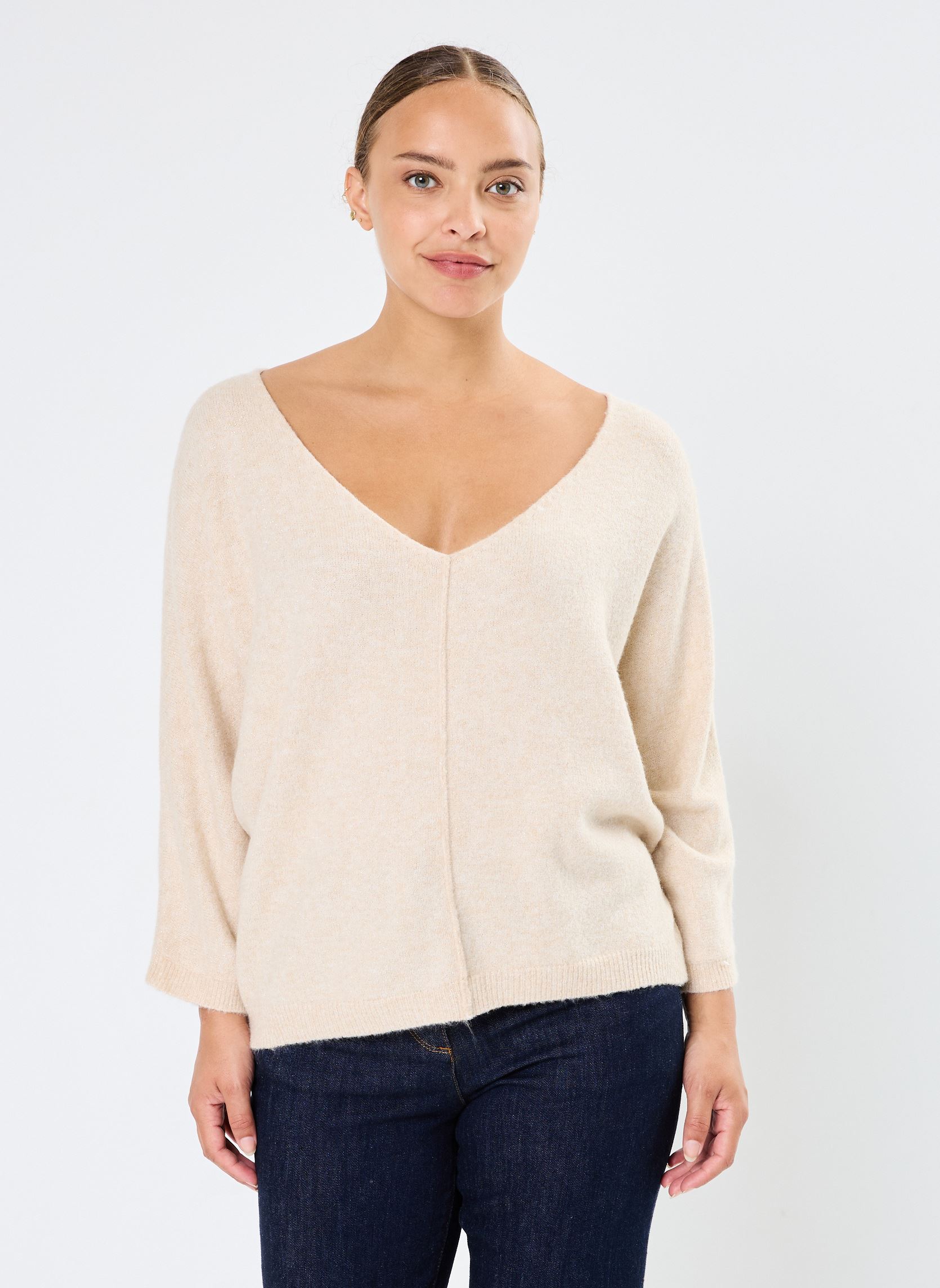 Pulls Nadir femme beige Grace & Mila Pulls Nadir femme beige Beige
