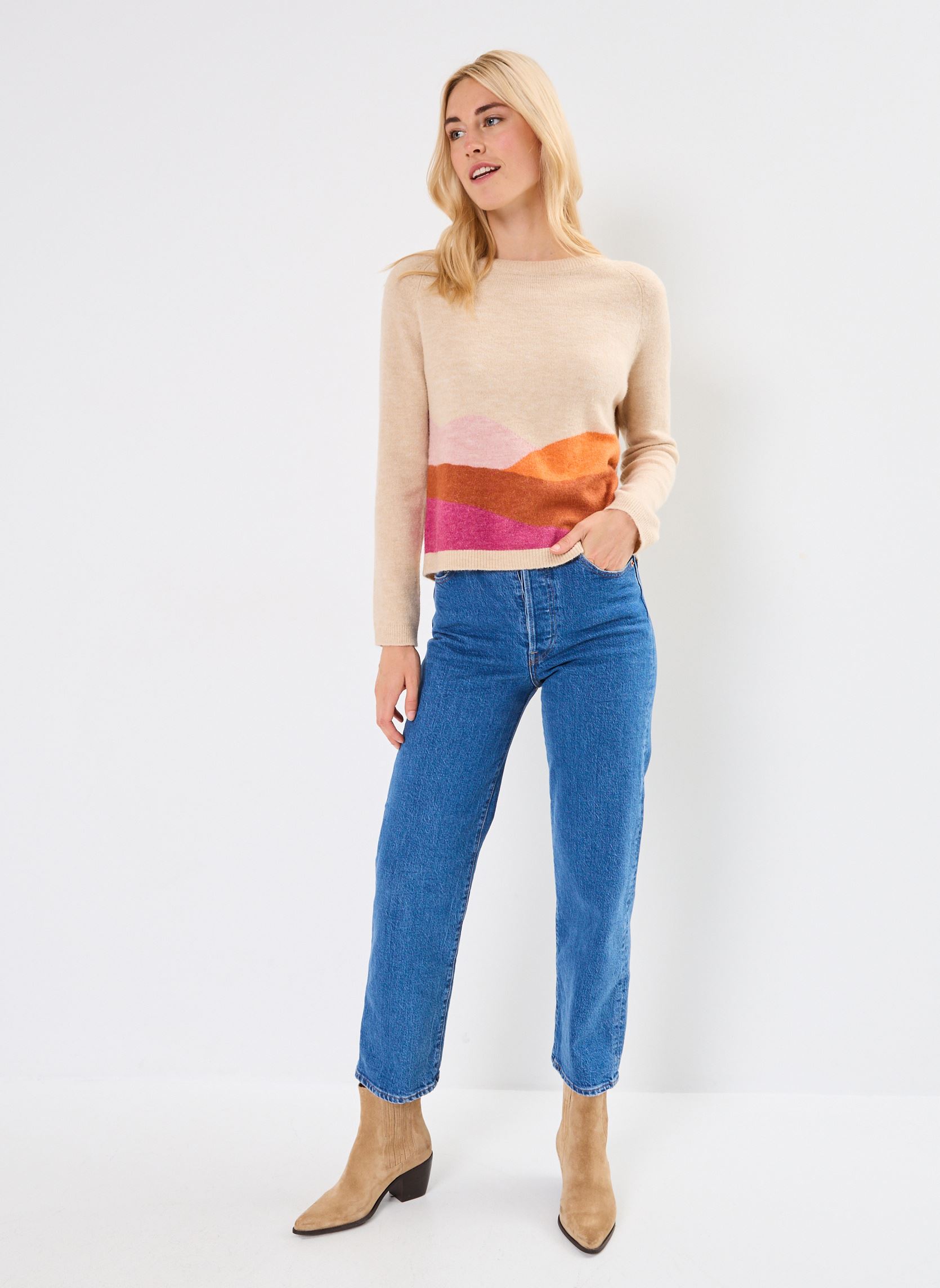 Pulls Nady femme beige Grace & Mila Pulls Nady femme beige Beige