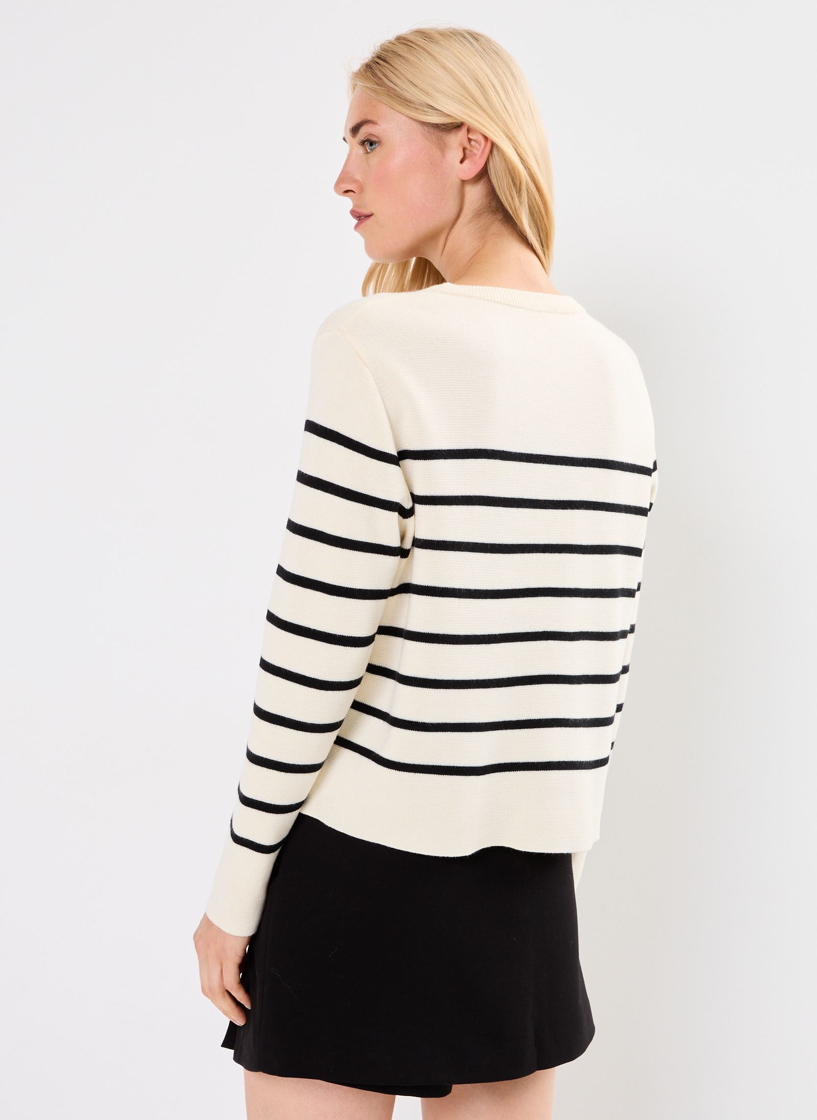 Pulls Nahia femme blanc Grace & Mila Pulls Nahia femme blanc Ecru