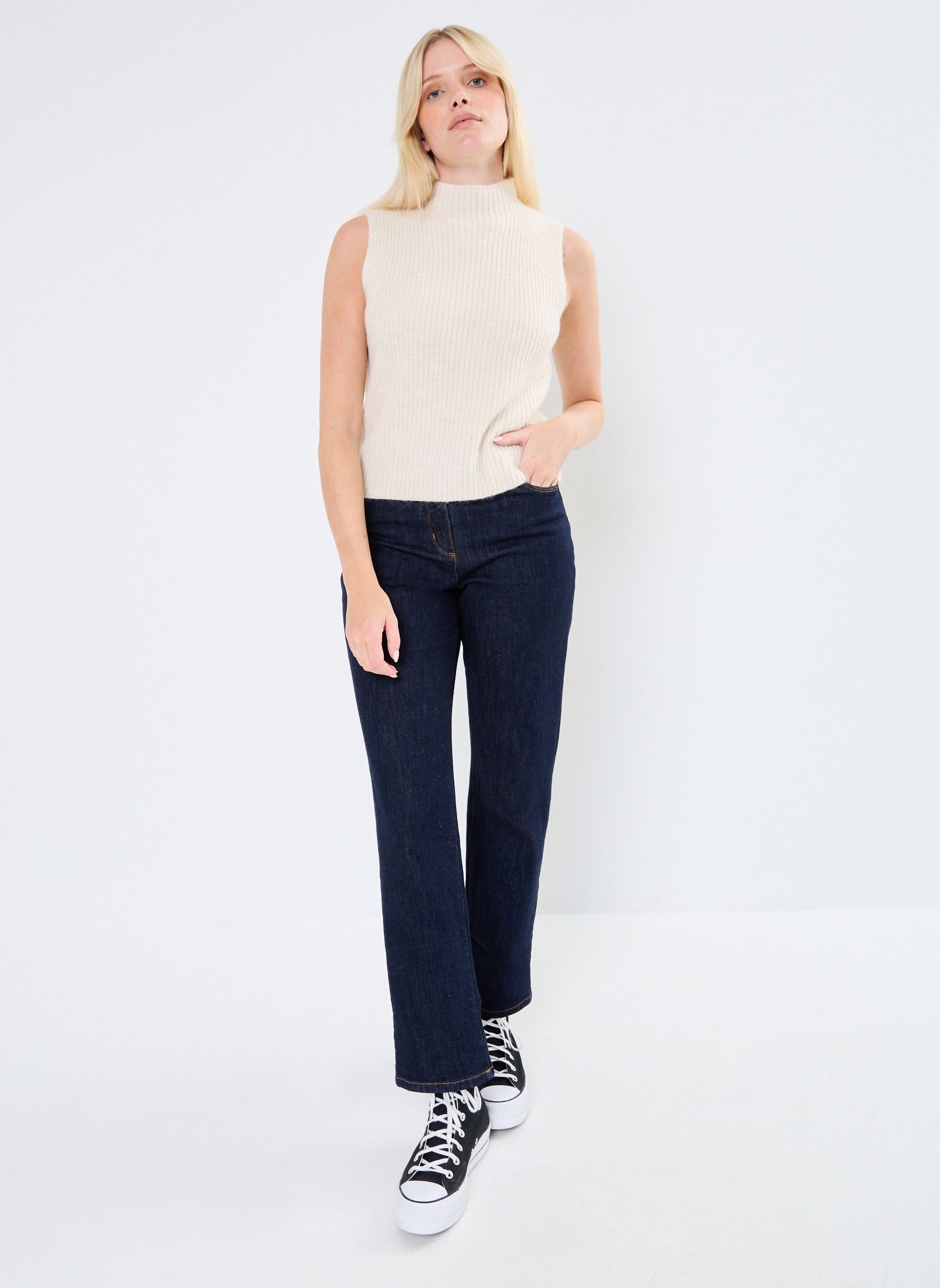 Pulls Naima femme blanc Grace & Mila Pulls Naima femme blanc Ecru