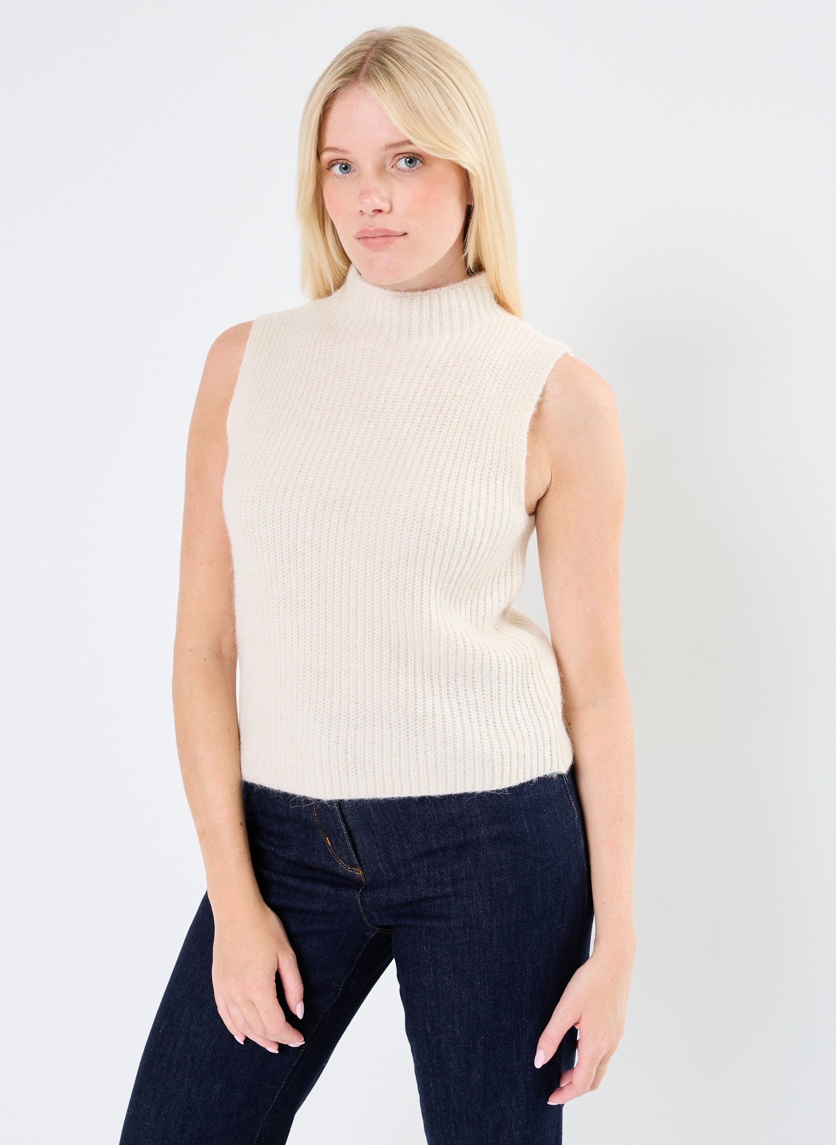 Pulls Naima femme blanc Grace & Mila Pulls Naima femme blanc Ecru