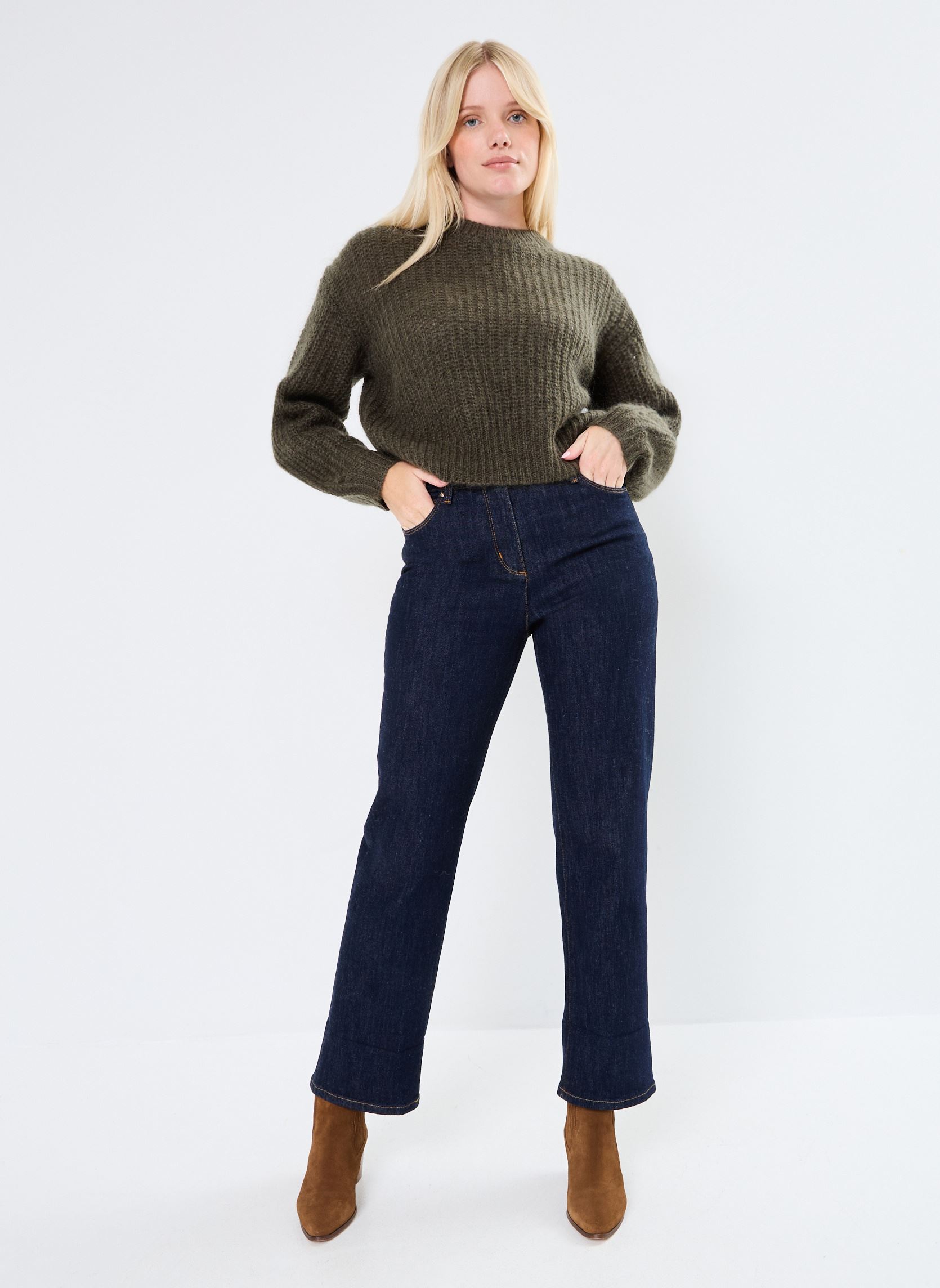 Pulls Naissance femme vert Grace & Mila Pulls Naissance femme vert Kaki