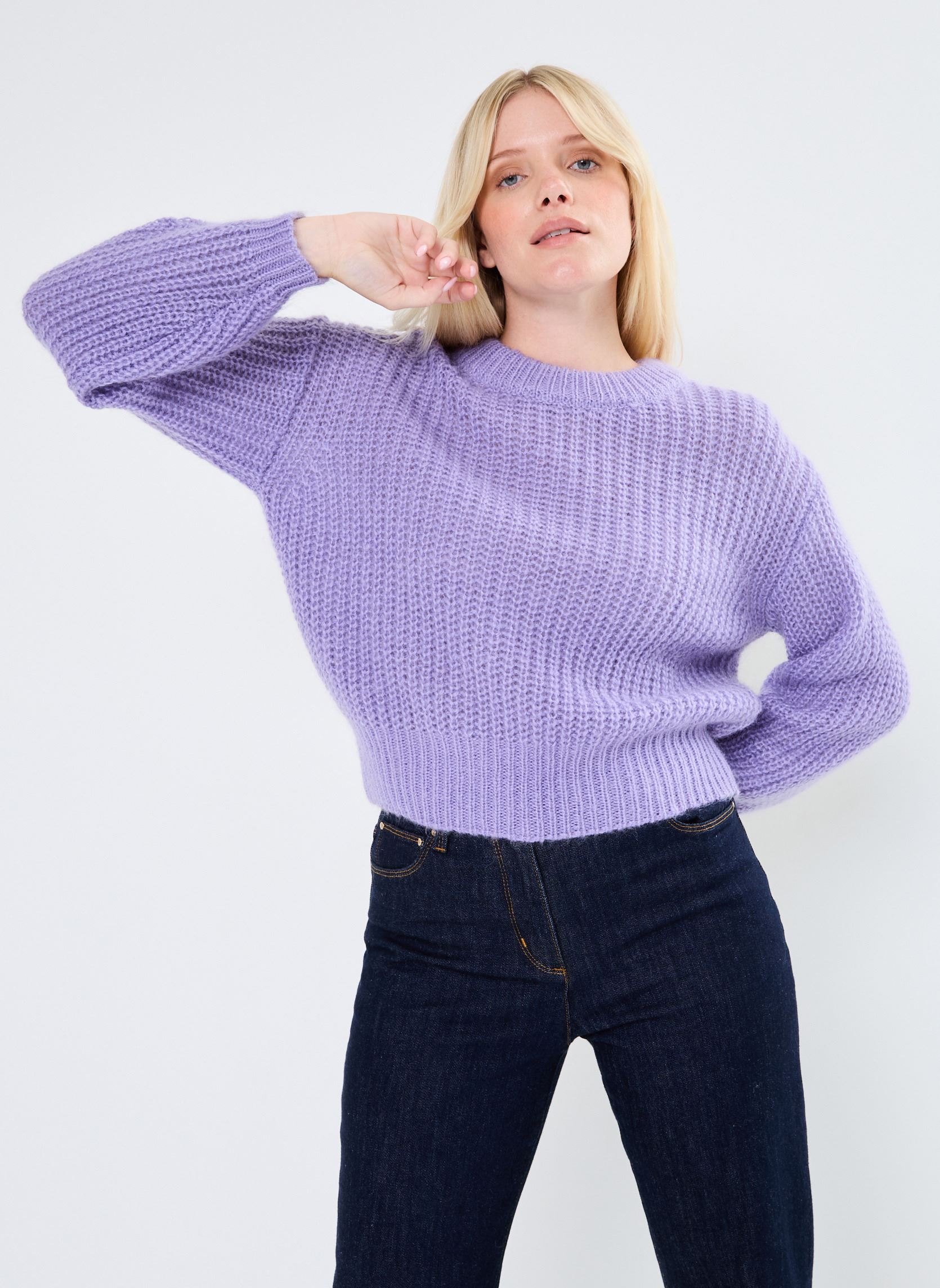 Pulls Naissance femme violet Grace & Mila Pulls Naissance femme violet PARME