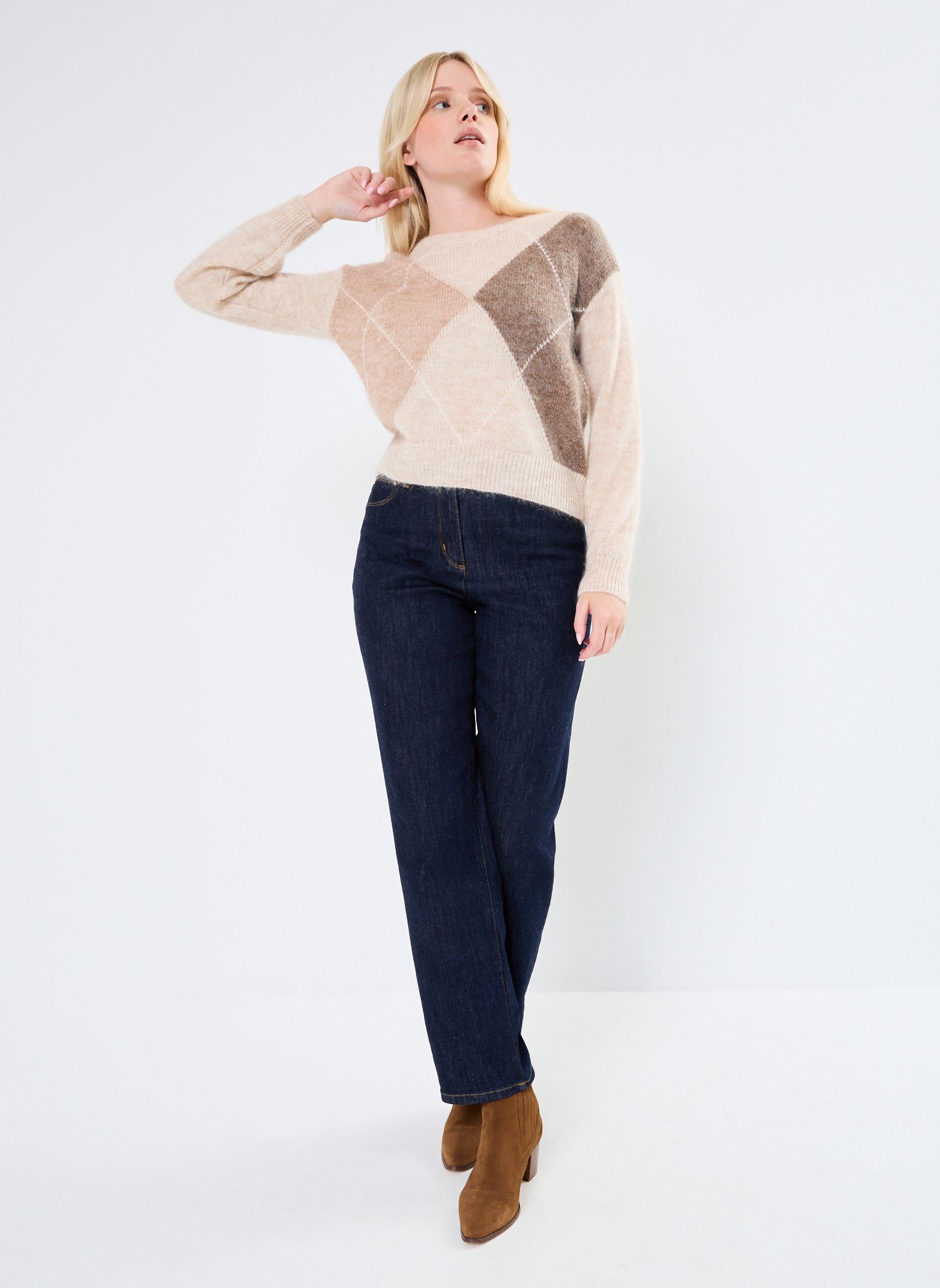Pulls Nanse femme beige Grace & Mila Pulls Nanse femme beige BEIGE