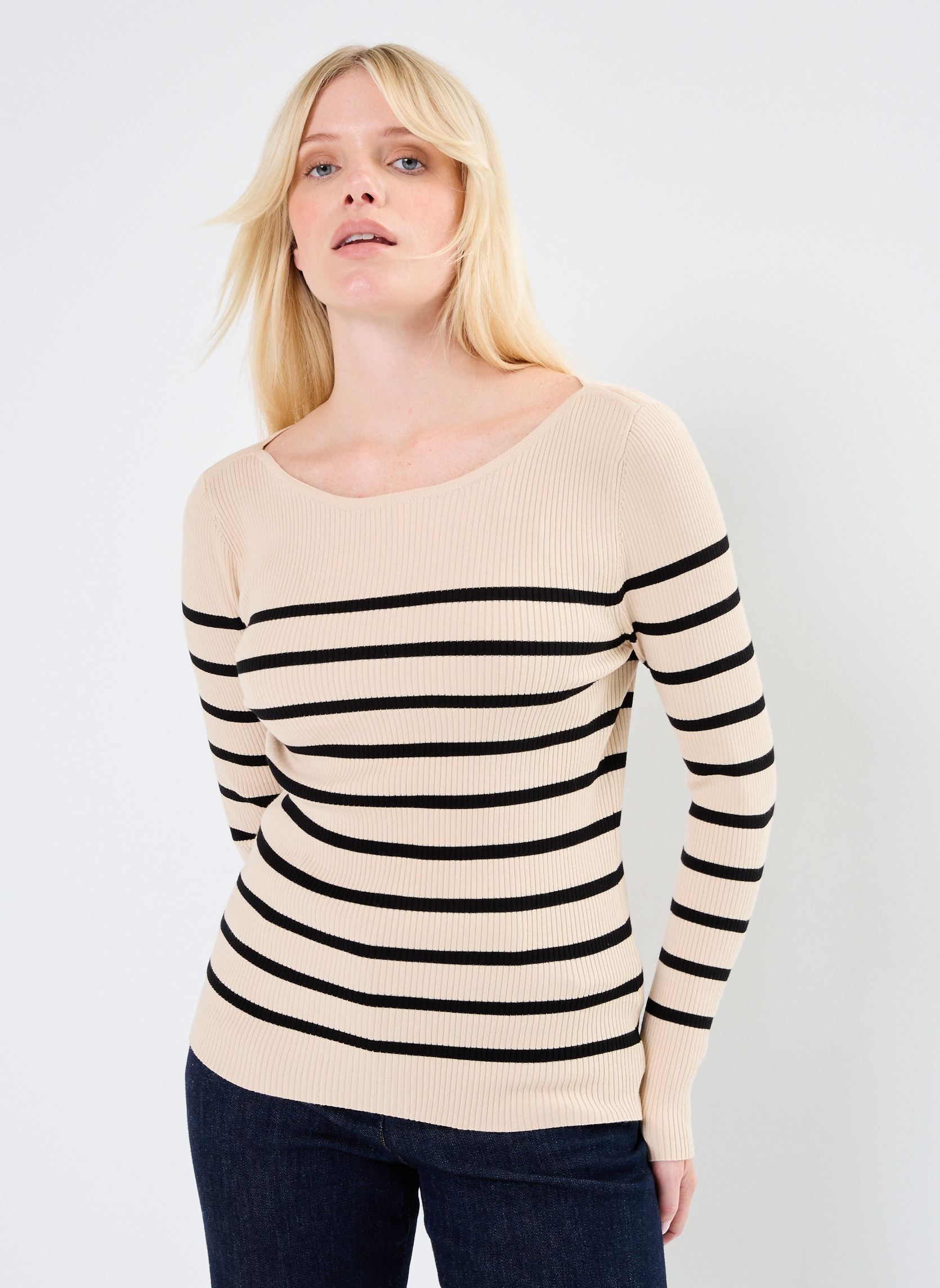 Pulls Nateo femme beige Grace & Mila Pulls Nateo femme beige Beige