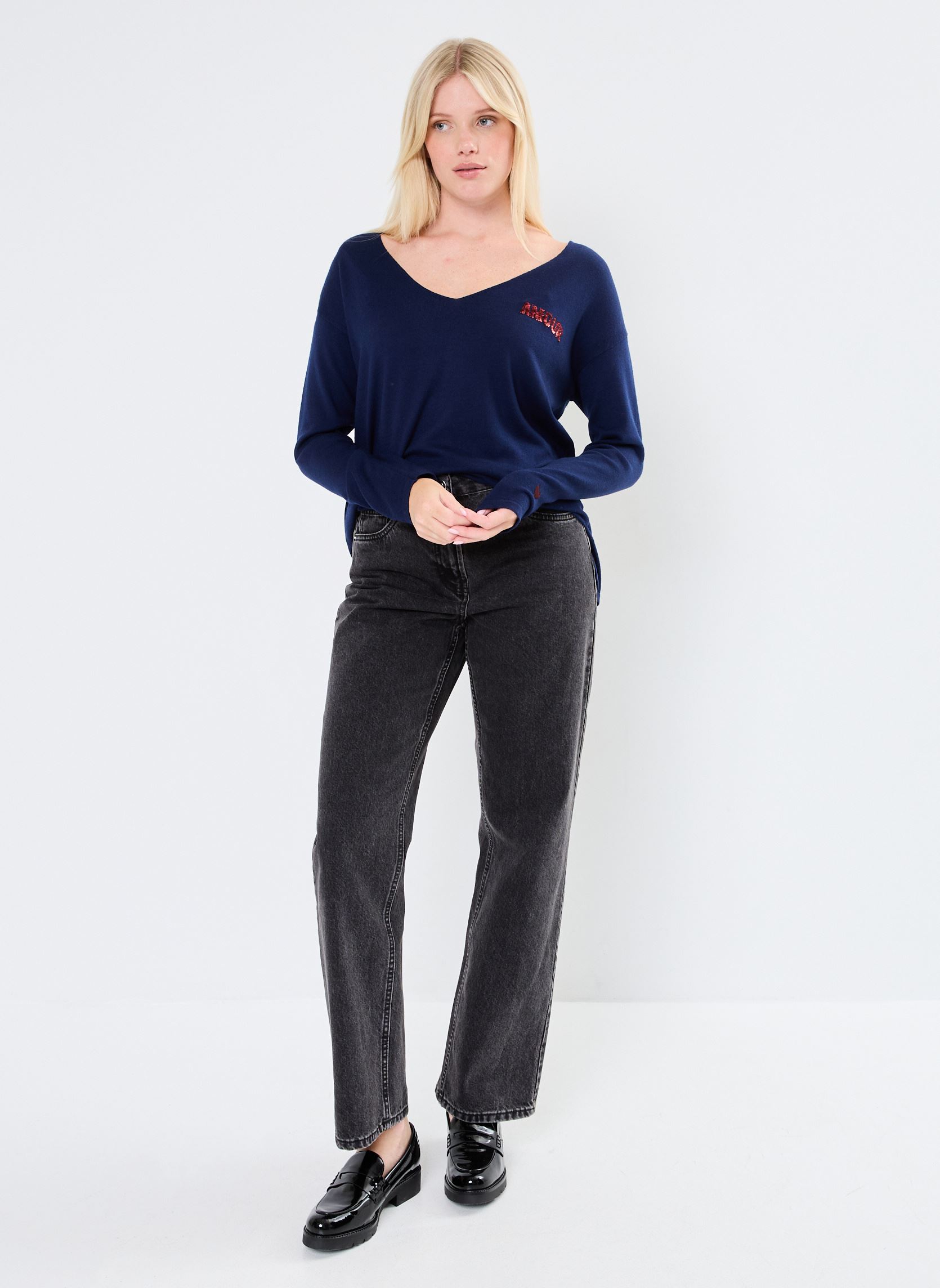 Pulls Natsuki femme bleu Grace & Mila Pulls Natsuki femme bleu Marine