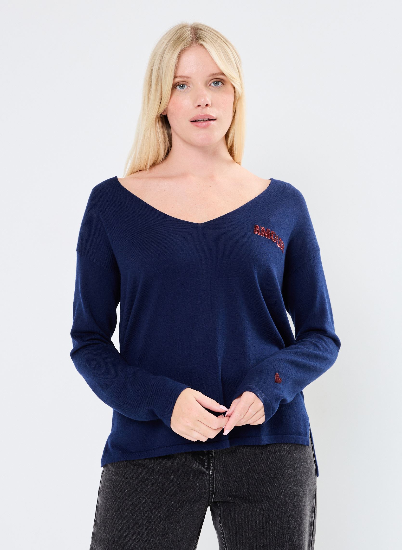 Pulls Natsuki femme bleu Grace & Mila Pulls Natsuki femme bleu Marine
