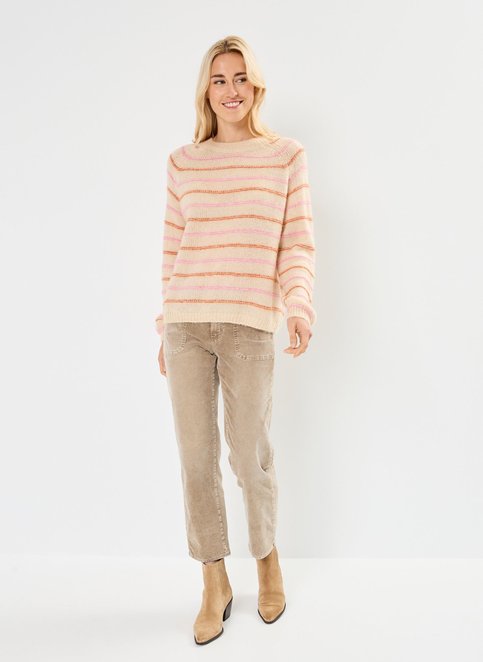 Truien Nausica dames beige Grace & Mila Truien Nausica dames beige Sable