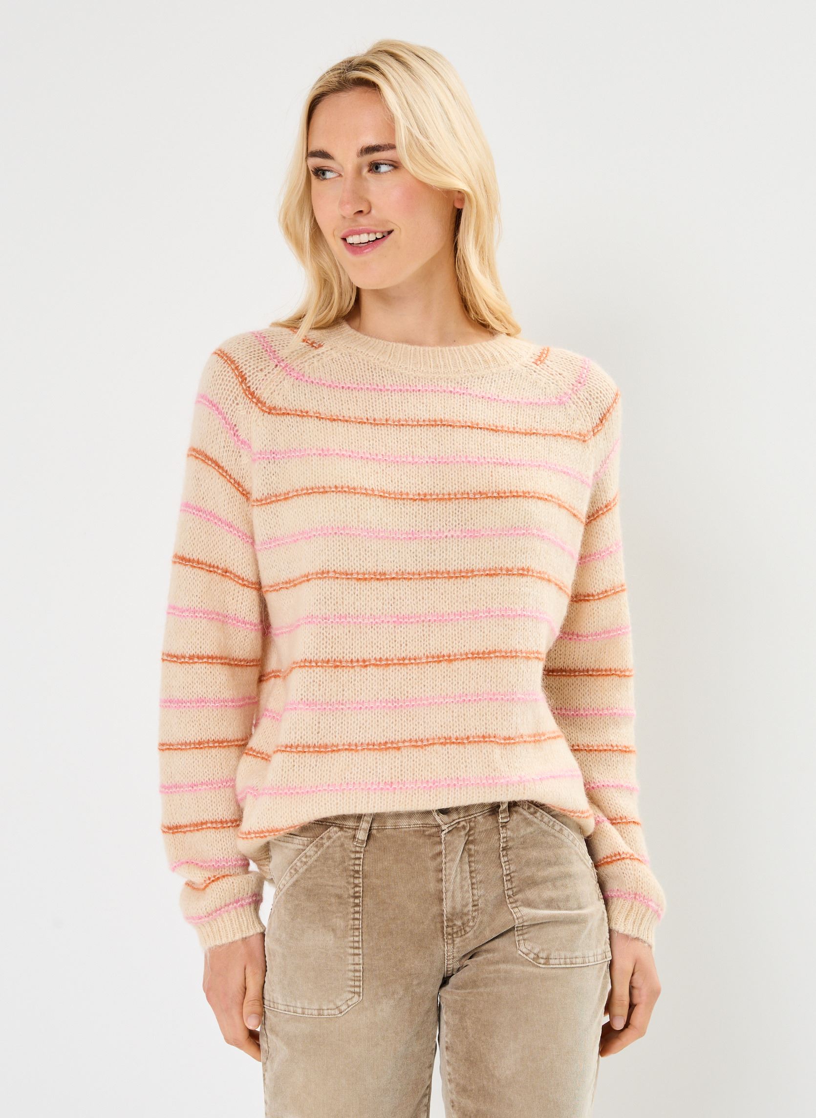 Truien Nausica dames beige Grace & Mila Truien Nausica dames beige Sable