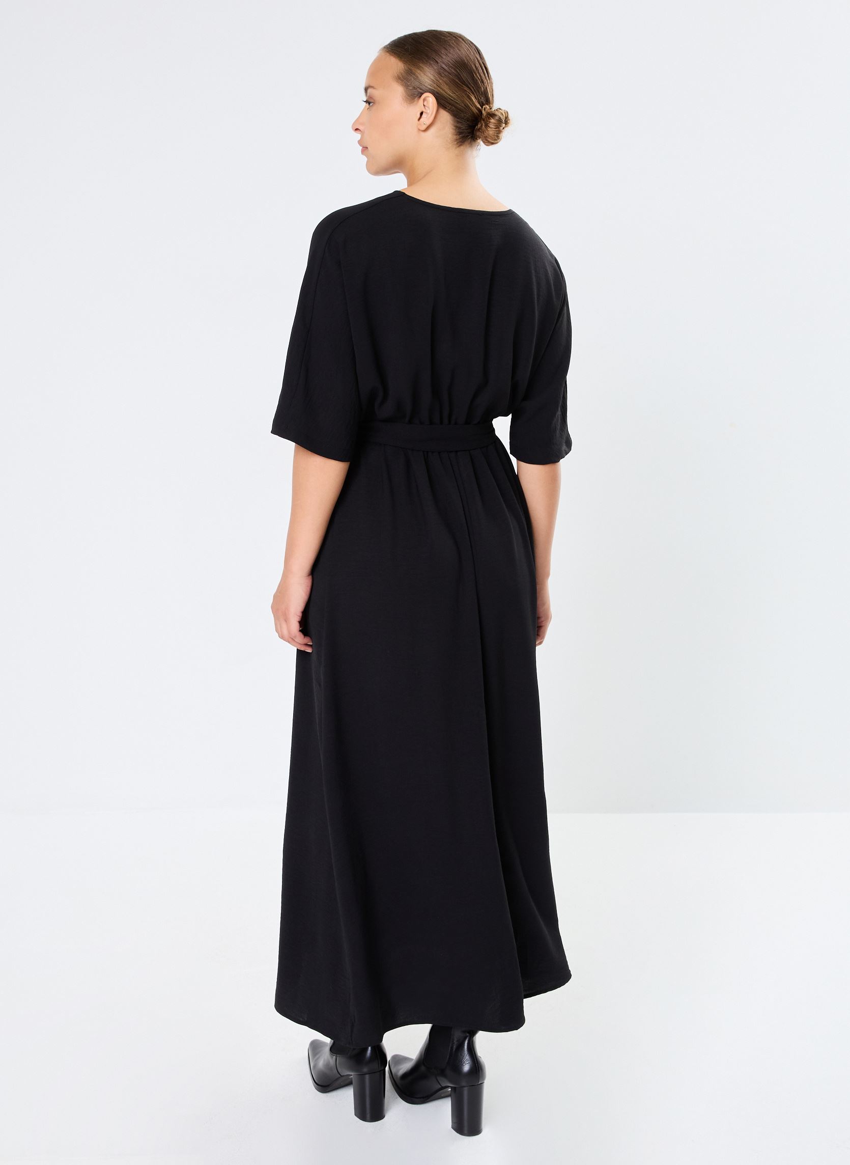 Robes longues Naya femme noir Grace & Mila Robes longues Naya femme noir Noir