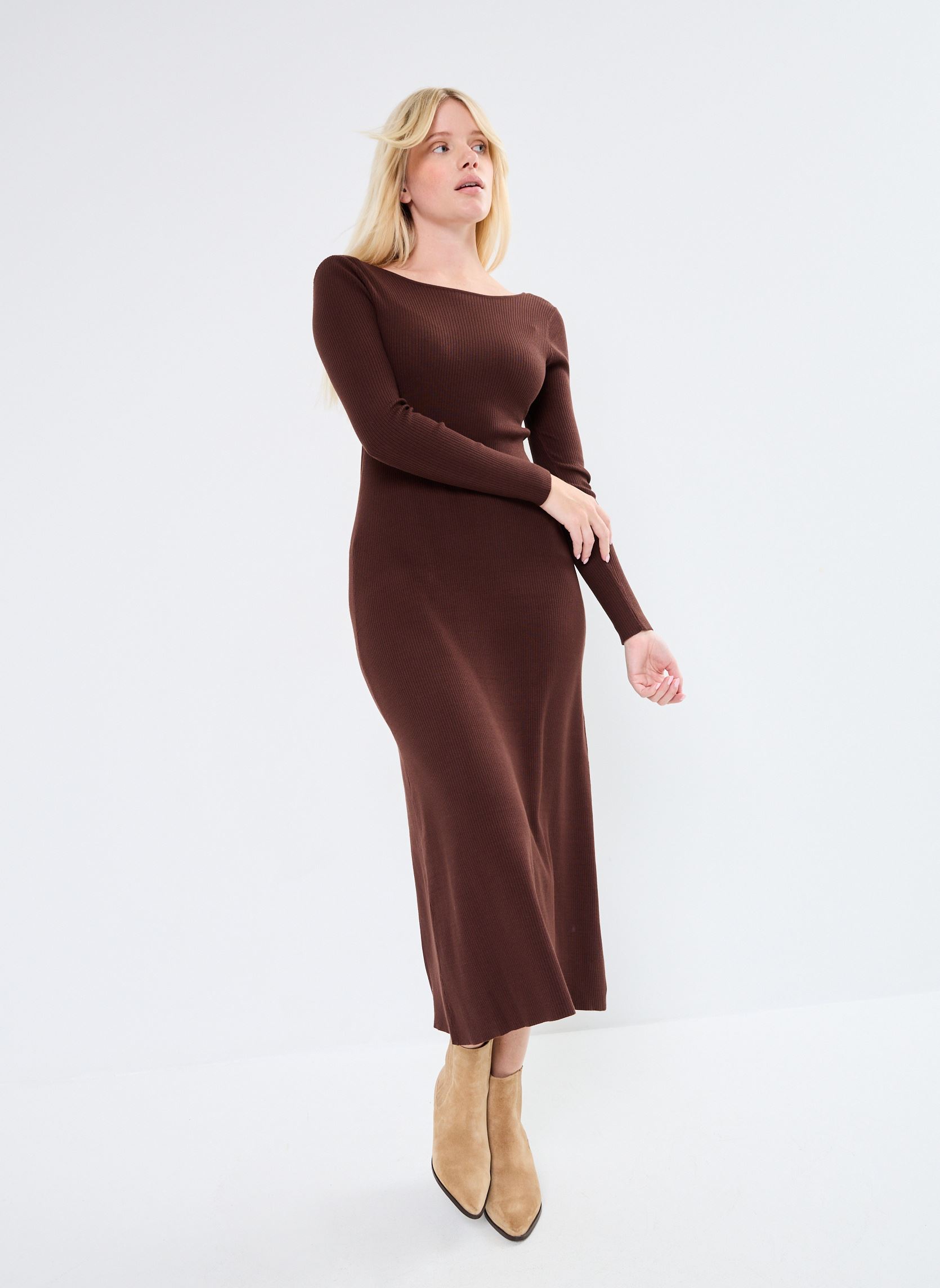 Vestidos largos Nathalie mujer marrón Grace & Mila Vestidos largos Nathalie mujer marrón Chocolat