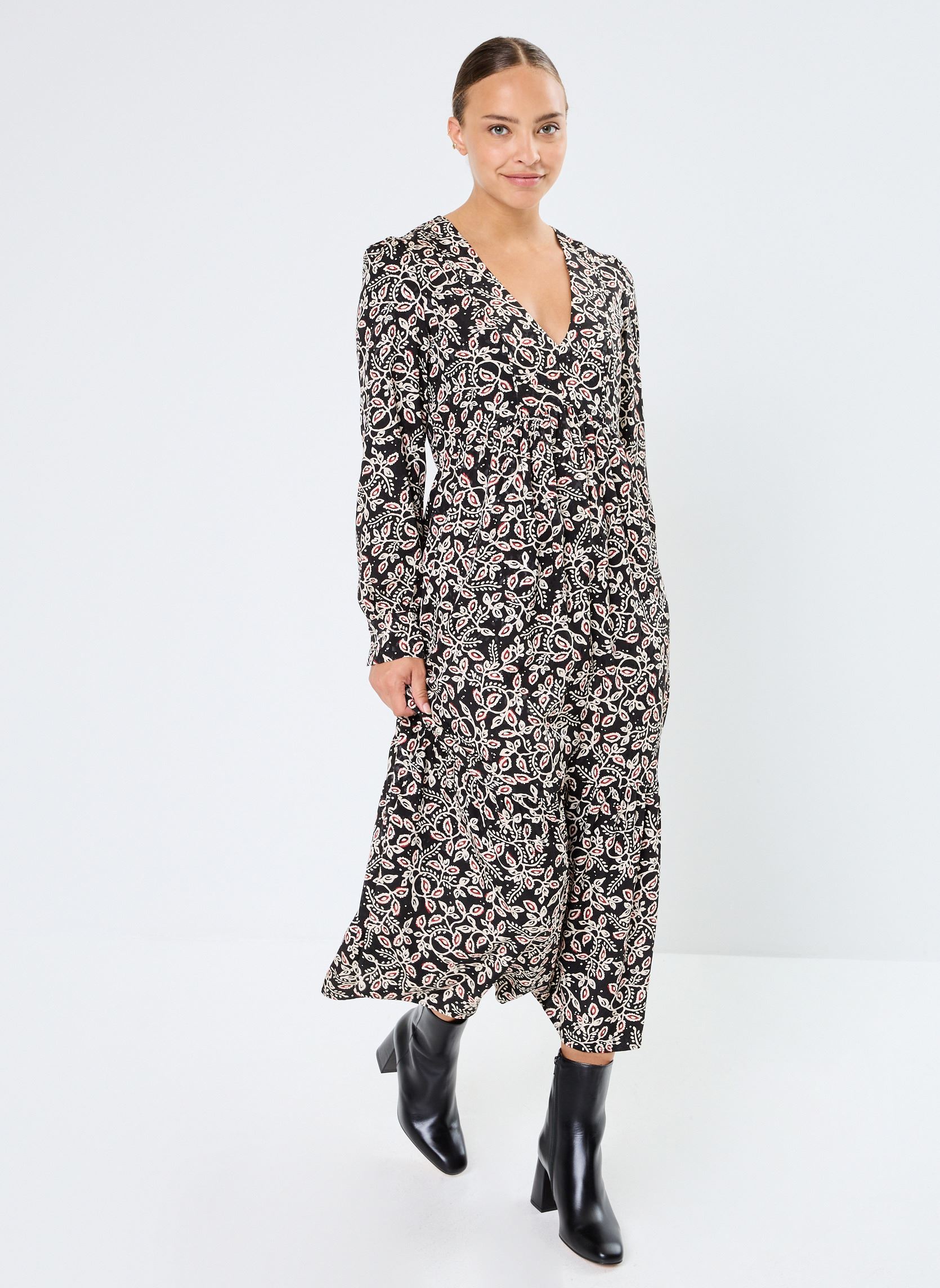 Lange Kleider Nilton damen schwarz Grace & Mila Lange Kleider Nilton damen schwarz NOIR