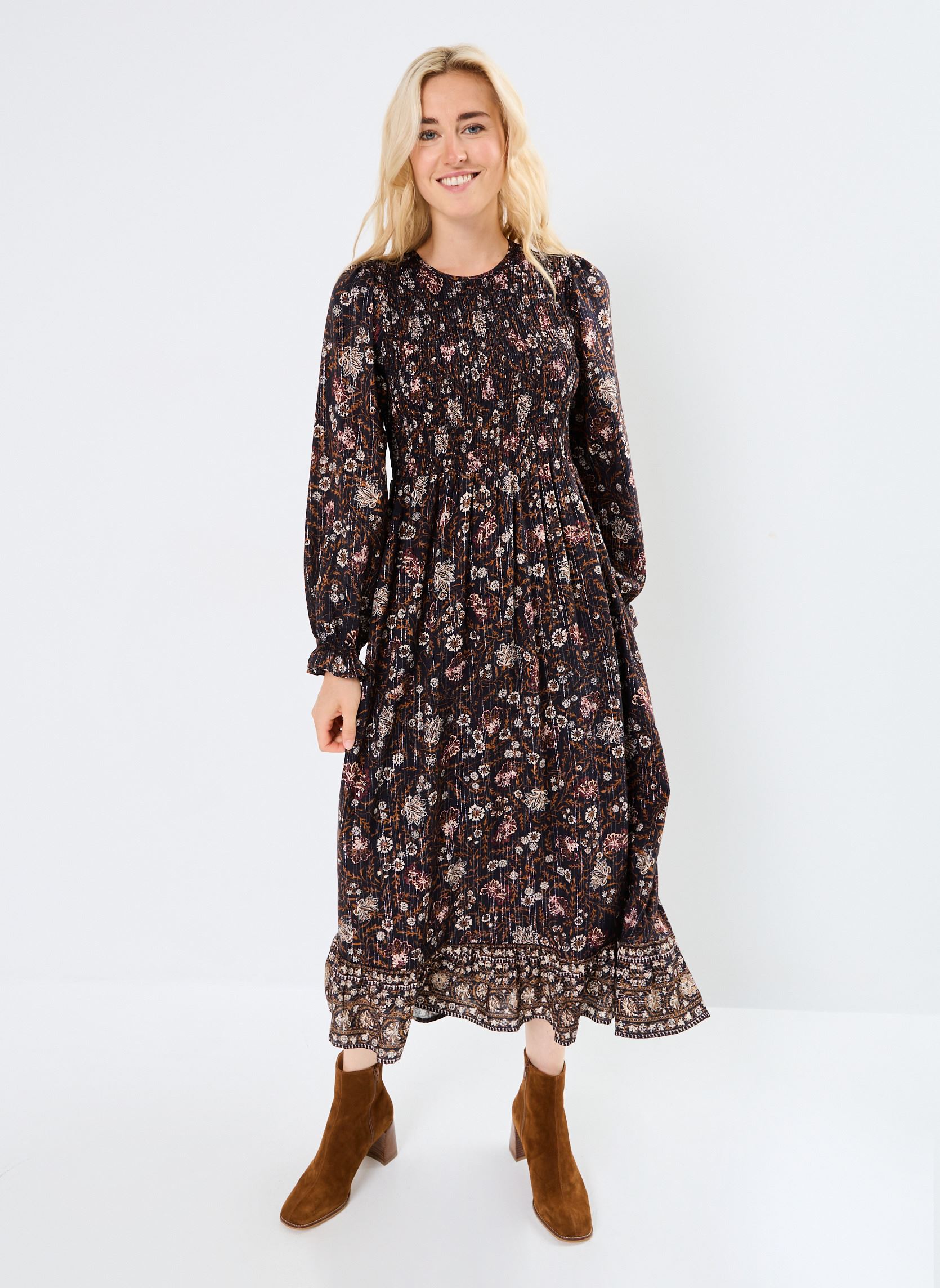 Robes longues Nova femme noir Grace & Mila Robes longues Nova femme noir Noir