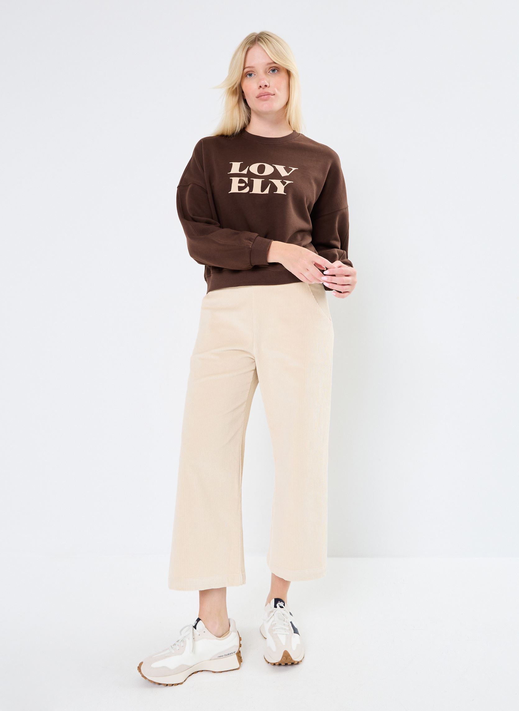Sweatshirts Nigel femme marron Grace & Mila Sweatshirts Nigel femme marron Chocolat