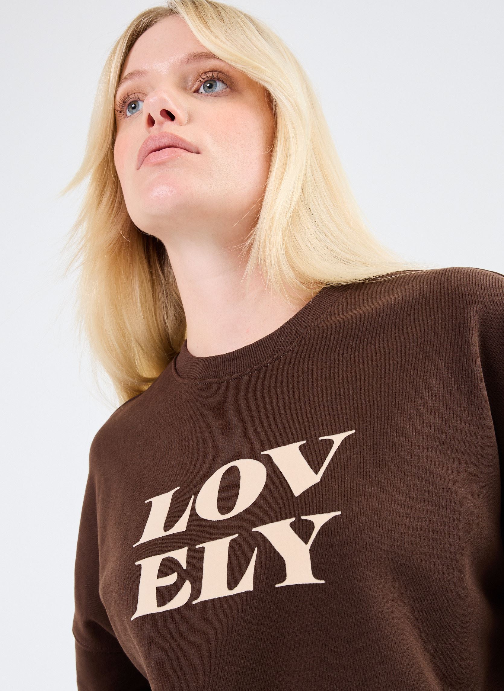Sweatshirts Nigel femme marron Grace & Mila Sweatshirts Nigel femme marron Chocolat