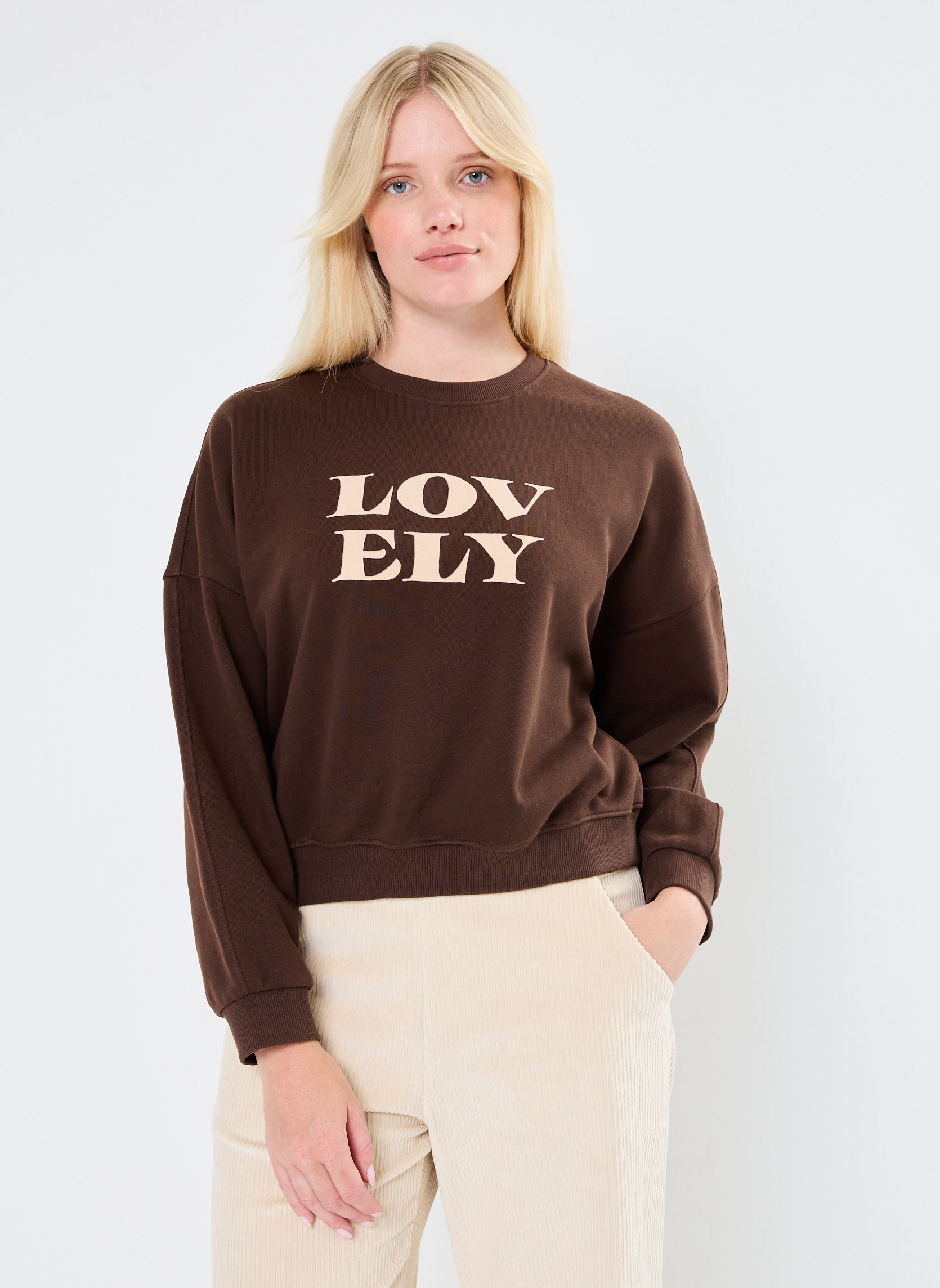 Sweatshirts Nigel femme marron Grace & Mila Sweatshirts Nigel femme marron Chocolat