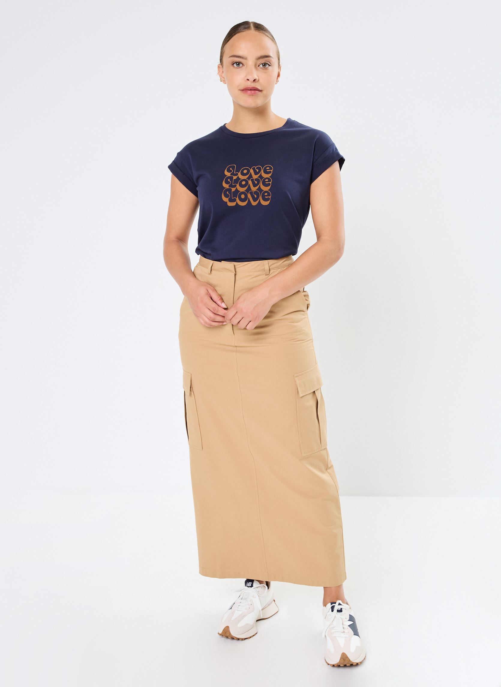 Tee-shirts manches courtes Ninalou femme bleu Grace & Mila Tee-shirts manches courtes Ninalou femme bleu Marine