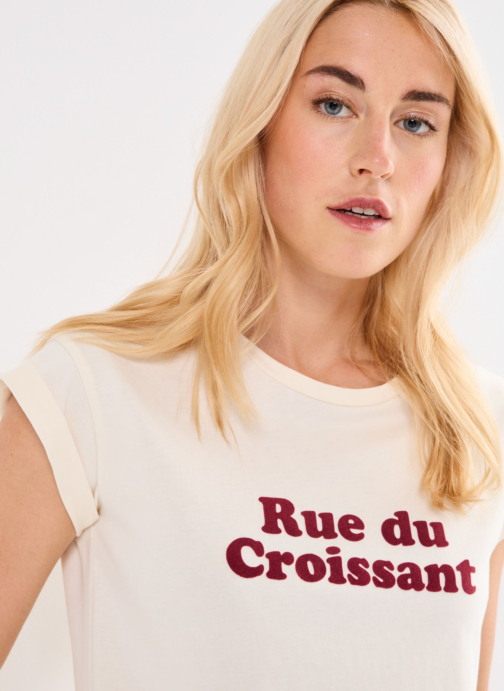 Kurzarm-T-Shirts Noodle damen beige Grace & Mila Kurzarm-T-Shirts Noodle damen beige Beige