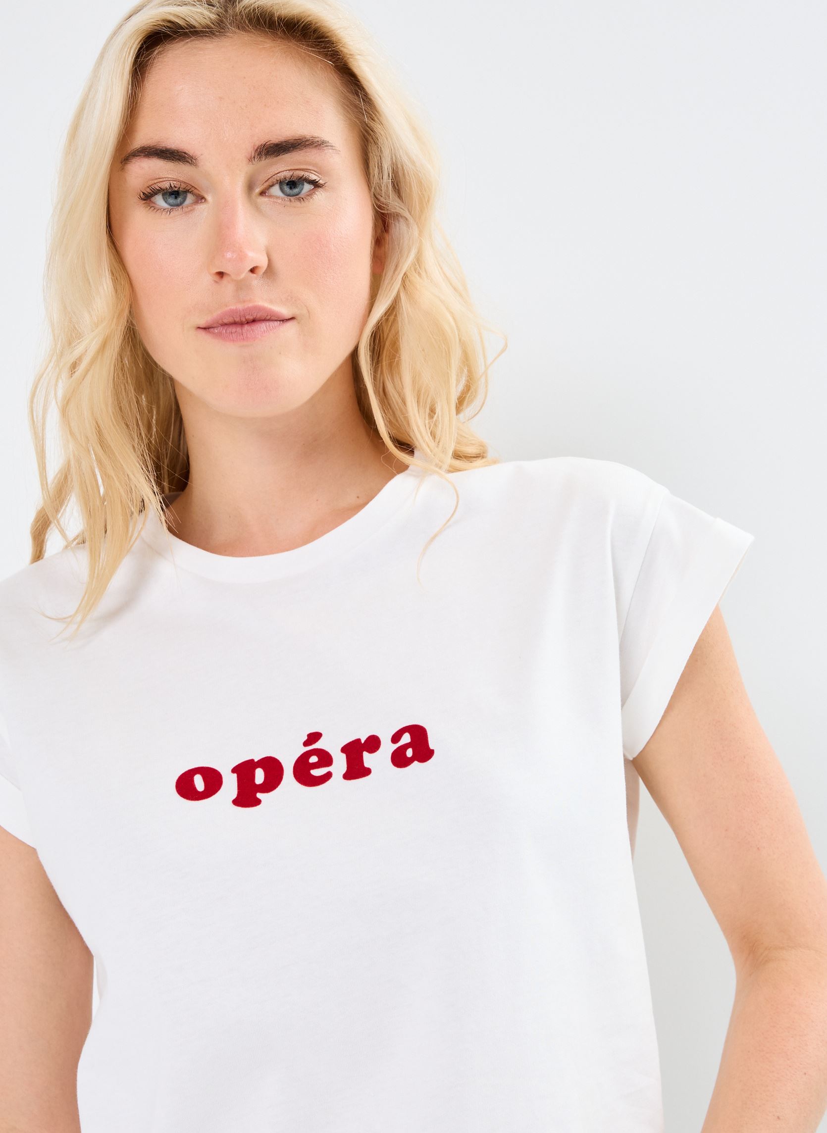 Kurzarm-T-Shirts Noodle damen weiß Grace & Mila Kurzarm-T-Shirts Noodle damen weiß Ecru