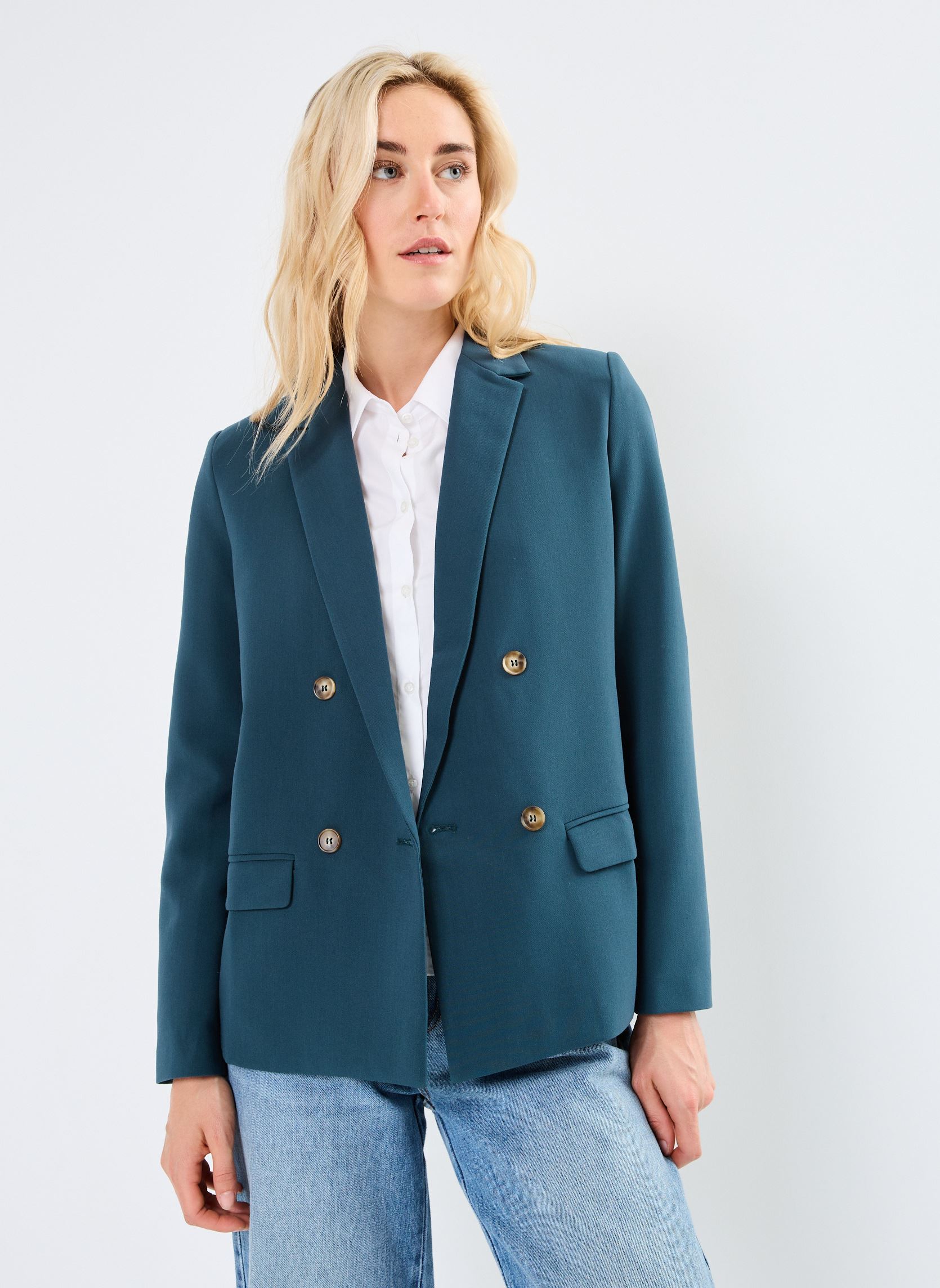 Blazer Noix dames groen Grace & Mila Blazer Noix dames groen Vert