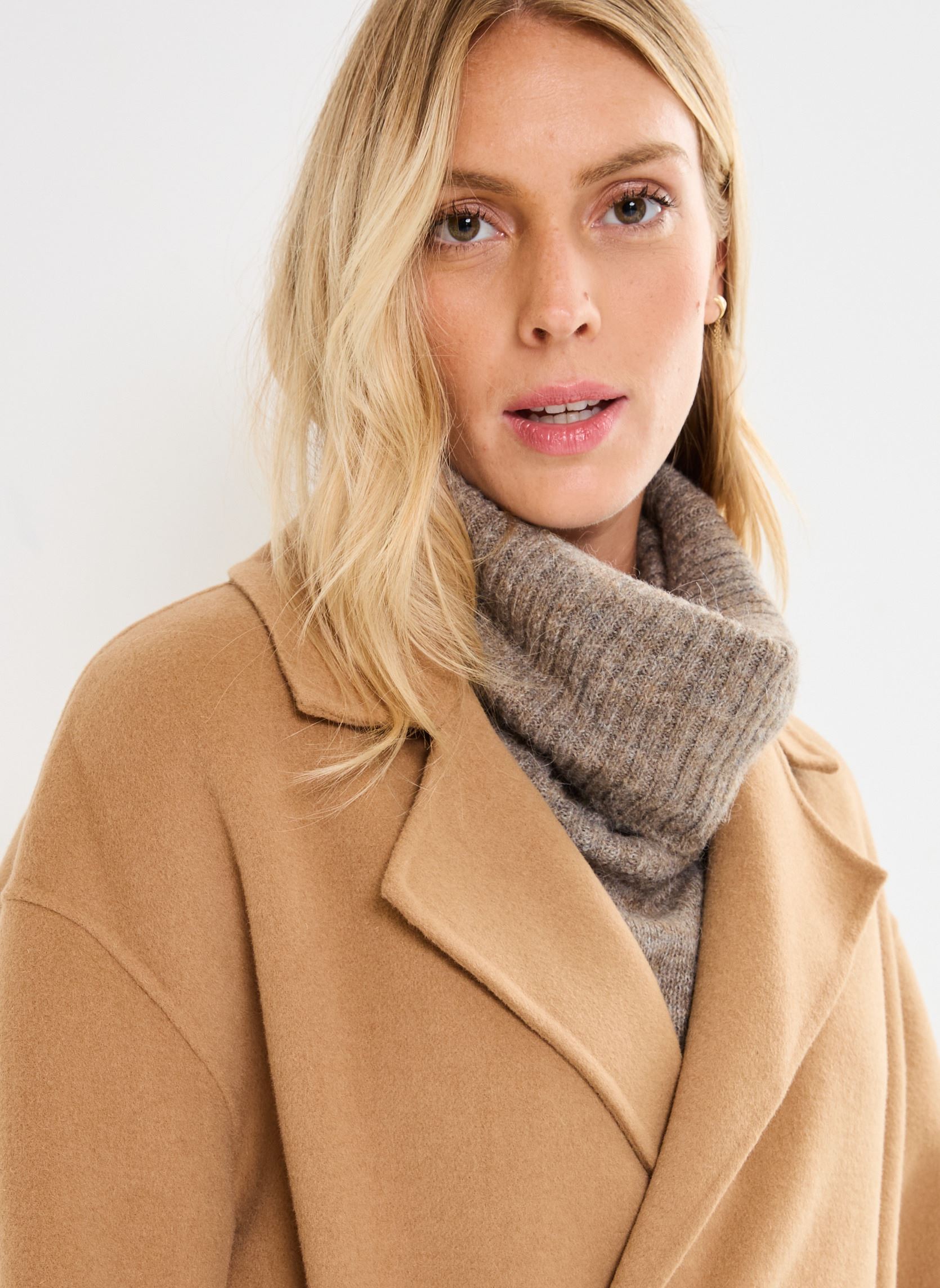 Mantels Noemie dames bruin Grace & Mila Mantels Noemie dames bruin Camel
