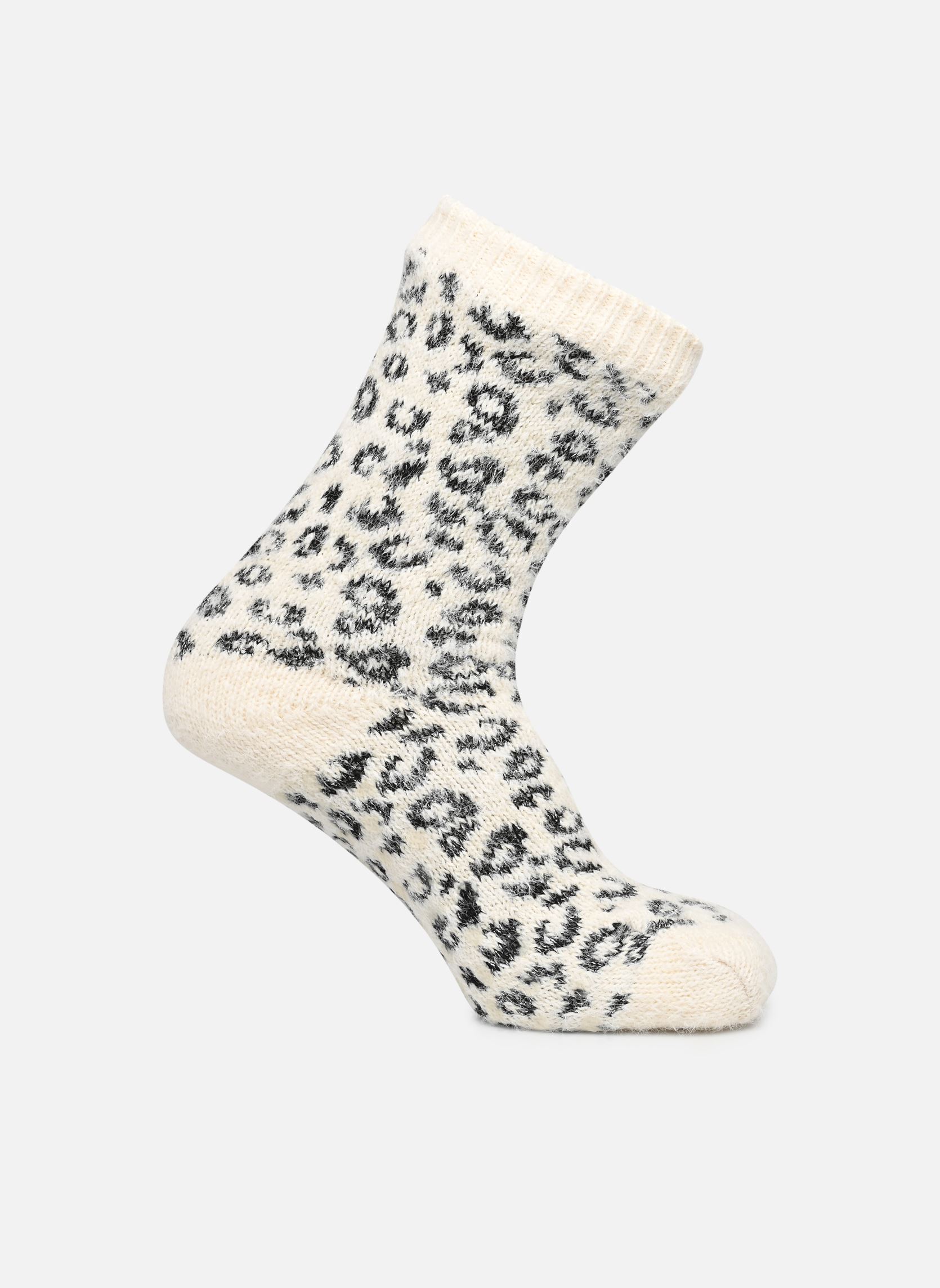 Antislip sokken Chaussons chaussettes motifs leopard fem dames wit Sarenza Wear Antislip sokken Chaussons chaussettes motifs leopard fem dames wit BLANC